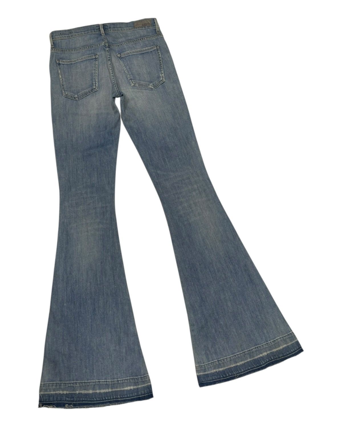 Agolde AGOLDE Denim Super Flare Jeans Distressed Denim Size US 29 - 4 Thumbnail
