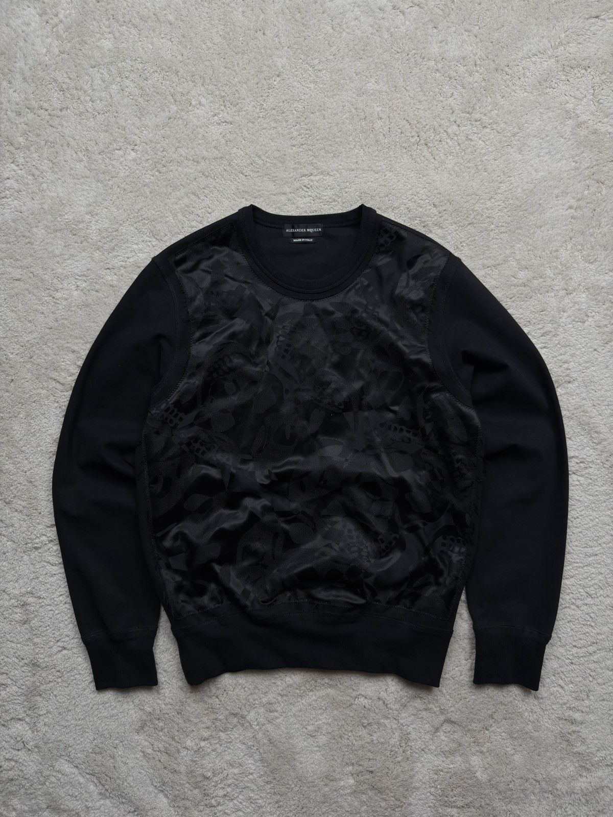Alexander McQueen Alexander McQueen Panel Silk Logo sweatshirt Size S / US 4 / IT 40 - 2 Thumbnail