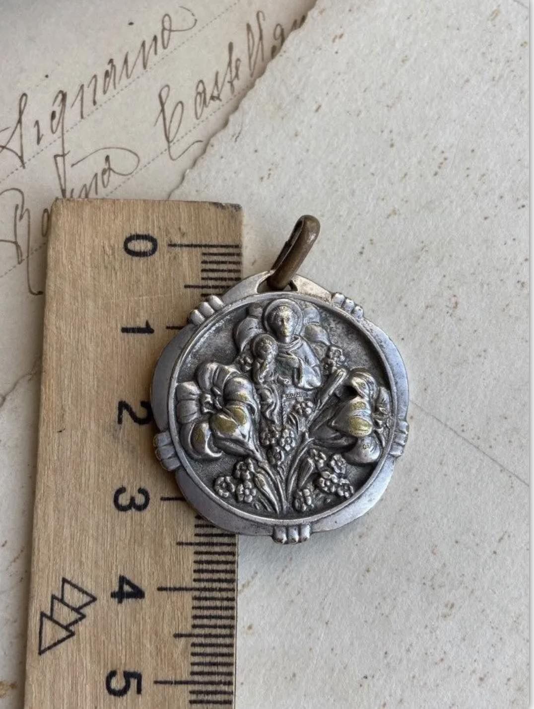 Vintage Vintage Christian Silver Plated Pendant chainSterling Silver Size ONE SIZE - 5 Thumbnail