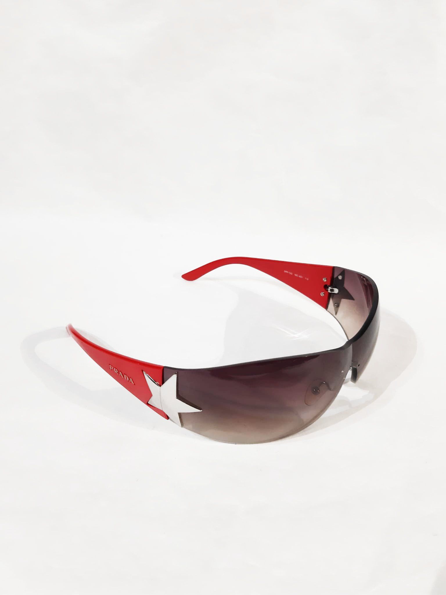 Prada Prada ☄️ Red Star Sunglasses 2004 Y2K Size ONE SIZE - 1 Thumbnail