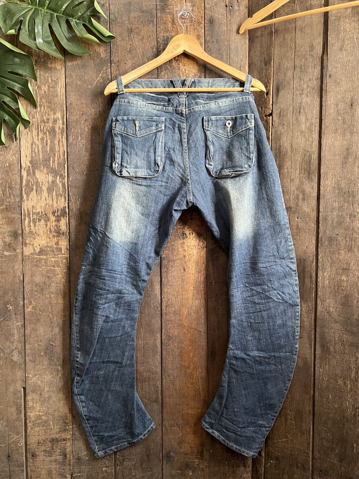 PPFM × Vintage Vintage PPFM Banana Cut Denim Jeans Size US 32 / EU 48 - 2 Thumbnail