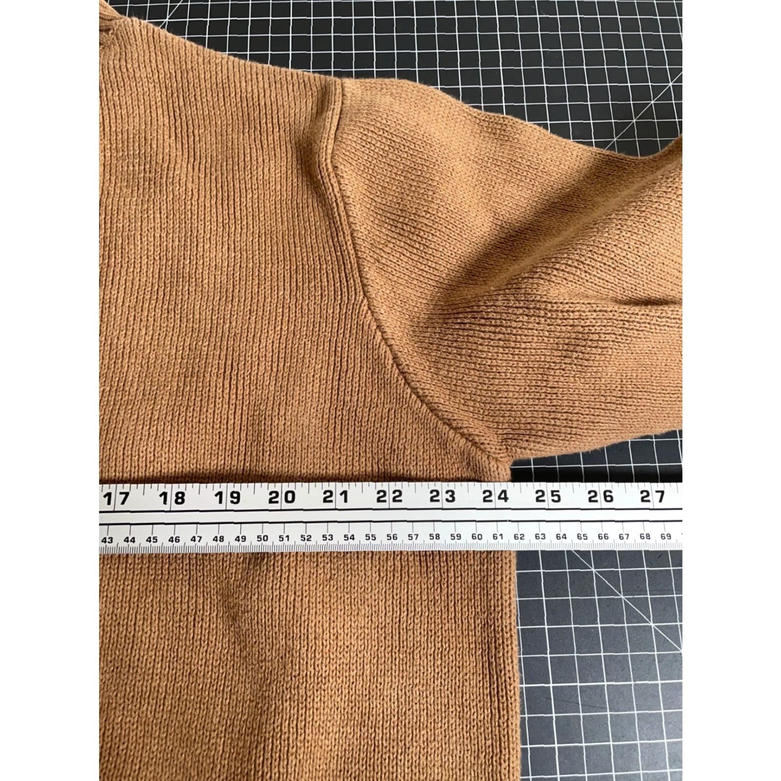 Paul James PAUL JAMES Heavyweight Cotton Mock Neck Sweater Adult XL Brown Chunky Knit Mens Size US XL / EU 56 / 4 - 5 Thumbnail