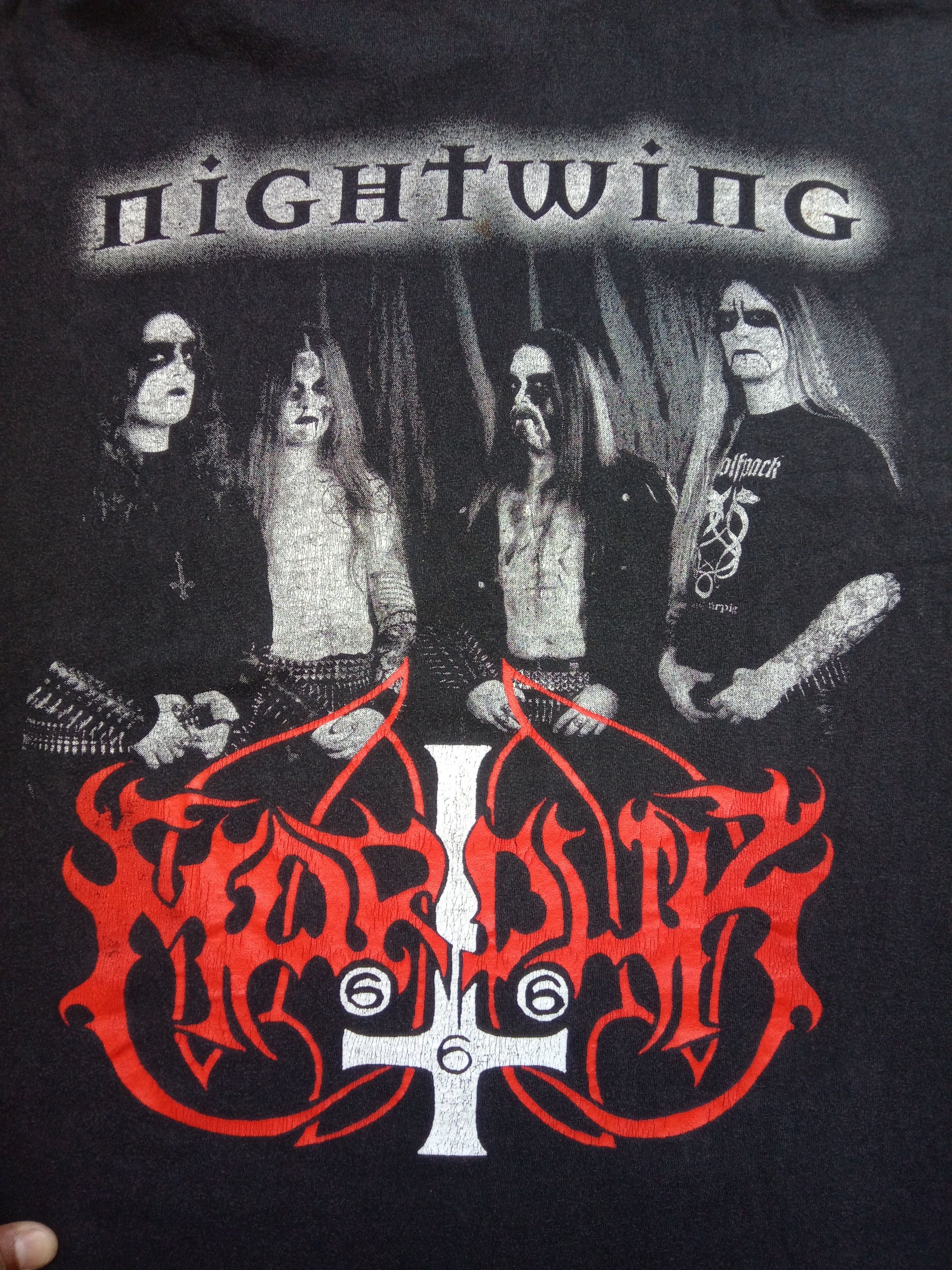 Band Tees × Vintage Vintage MARDUK nightwing Size US XL / EU 56 / 4 - 4 Thumbnail