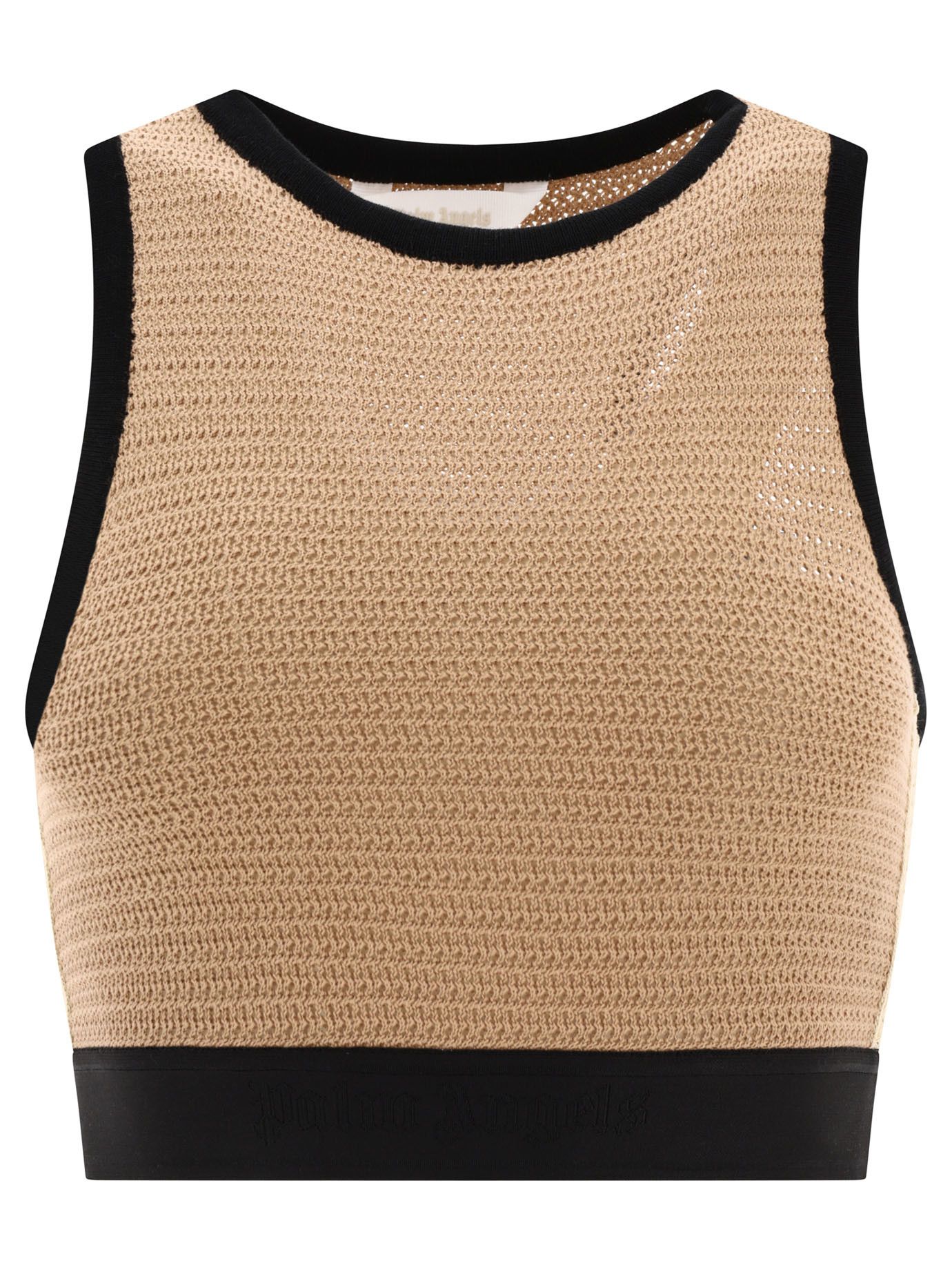 Logo Tape Knit Top