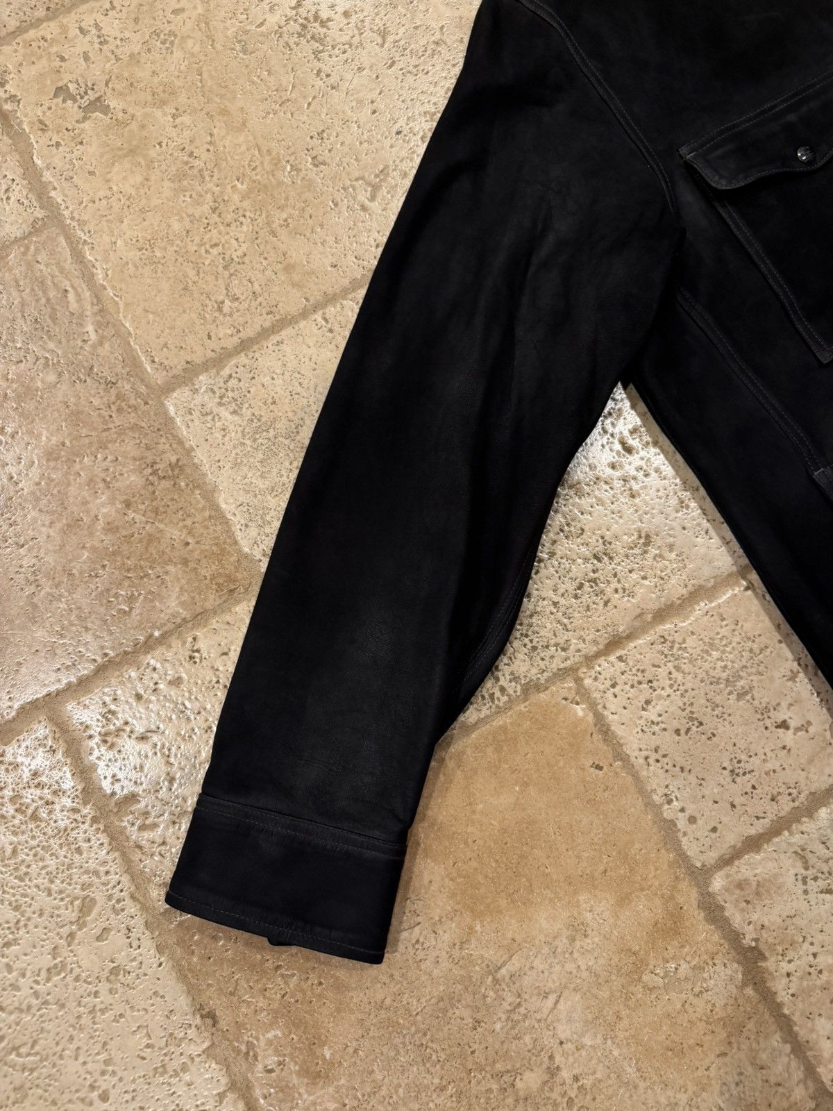 RRL Ralph Lauren RRL Ralph Lauren Roughout Sheep Suede Leather Workshirt Jack Size US XXL / EU 58 / 5 - 9 Thumbnail
