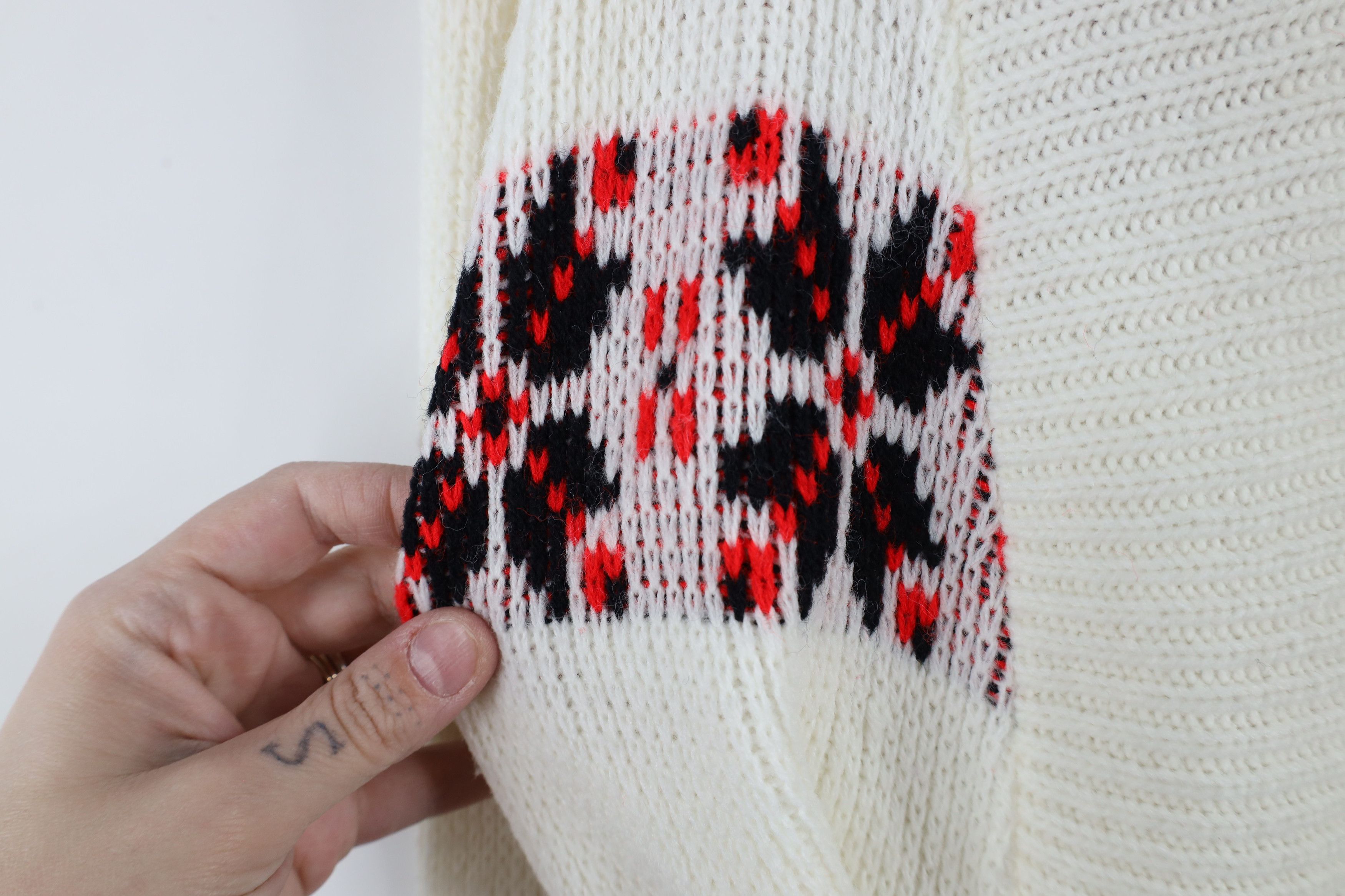Vintage Vintage 60s 70s Knit Belted Shawl Cardigan Sweater USA Size L / US 10 / IT 46 - 5 Thumbnail