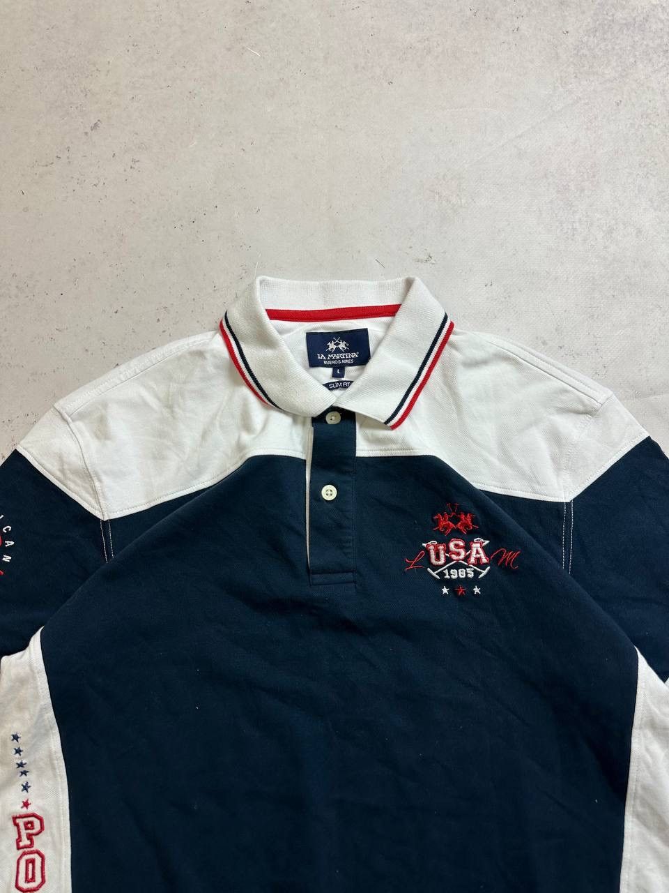 Other Vintage La Martina USA Polo Shirt Rare L Size US L / EU 52-54 / 3 - 4 Thumbnail