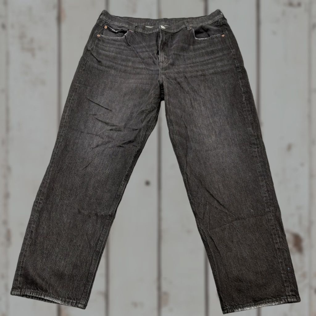 American Eagle Outfitters VINTAGE American Eagle Mom Jeans Women’s Size 20 Black Cotton Blend Stretch High Waist (Regular) Jeans Size 42" / US 20 - 1 Thumbnail
