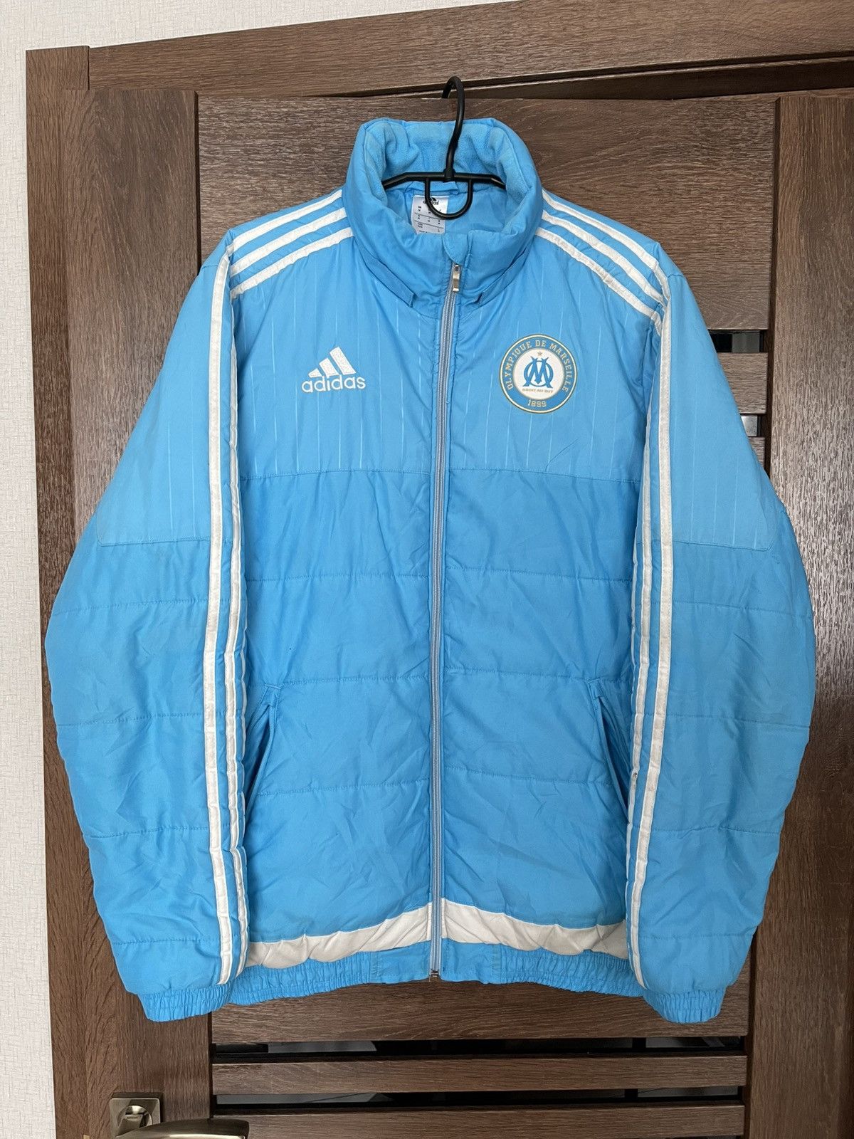 Adidas Adidas Olympique Marseille Vintage Zip Soccer Jacket Size US M / EU 48-50 / 2 - 2 Thumbnail