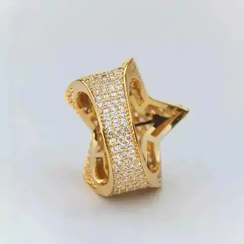 Japanese Brand Rhinestones Pentagram Five Star Rings🔥🔥🔥 Size ONE SIZE - 3 Thumbnail