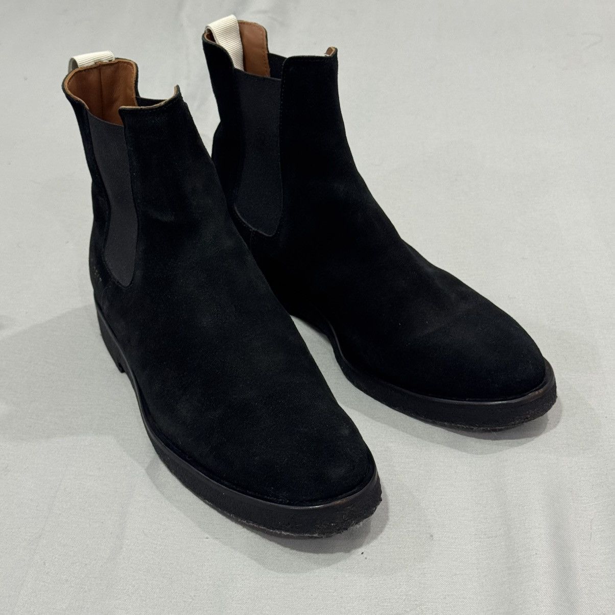 Common Projects Common Projects Women’s Chelsea Boots - Black Suede Size US 7 / IT 37 - 12 Thumbnail