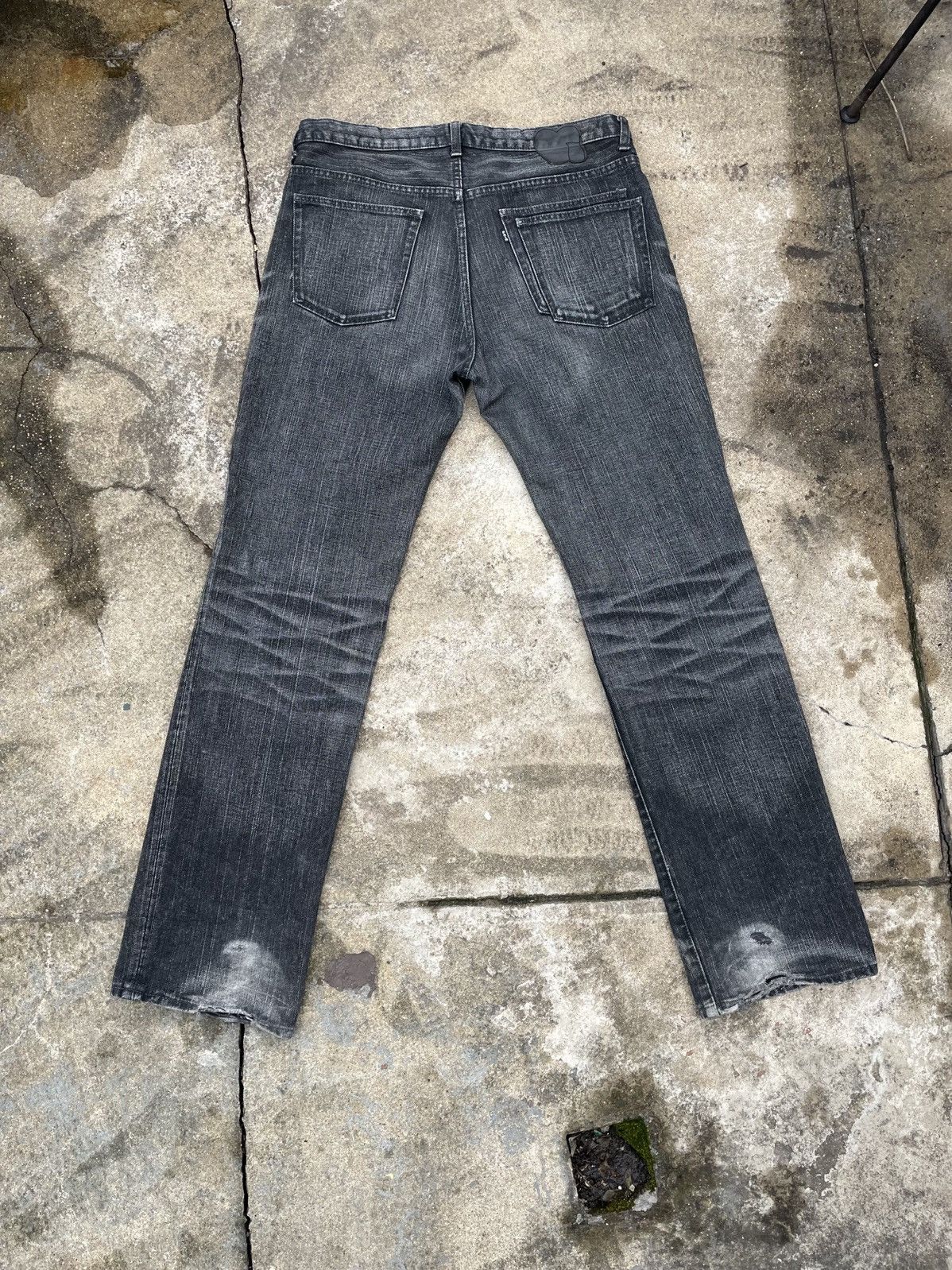 Number (N)ine SS04 "Dream Baby Dream" Double Pocket Pain Patch Denim Size US 34 / EU 50 - 3 Thumbnail