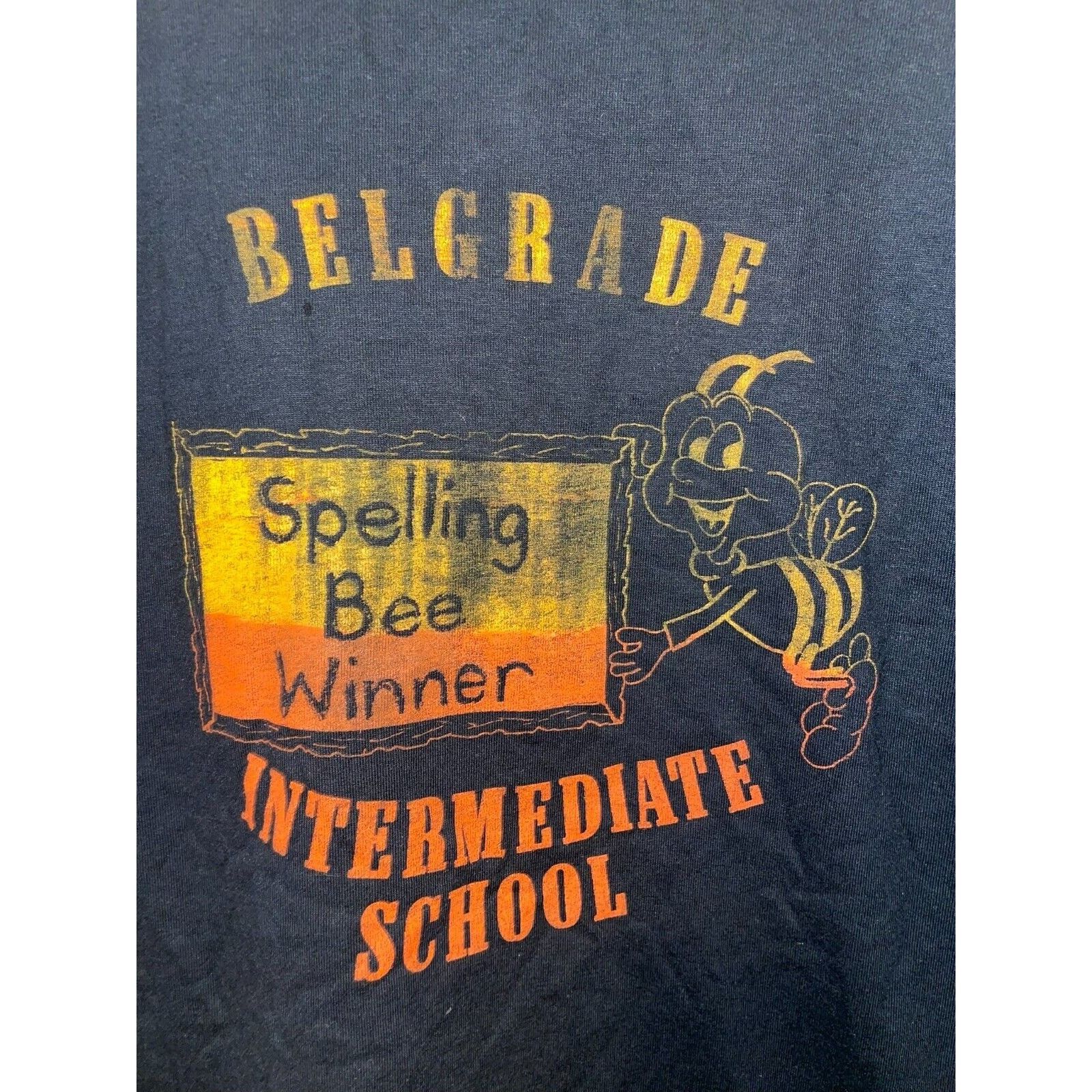Jerzees Vintage Belgrade Shirt School Spelling Bee Tee 90s Medium Size US M / EU 48-50 / 2 - 2 Thumbnail