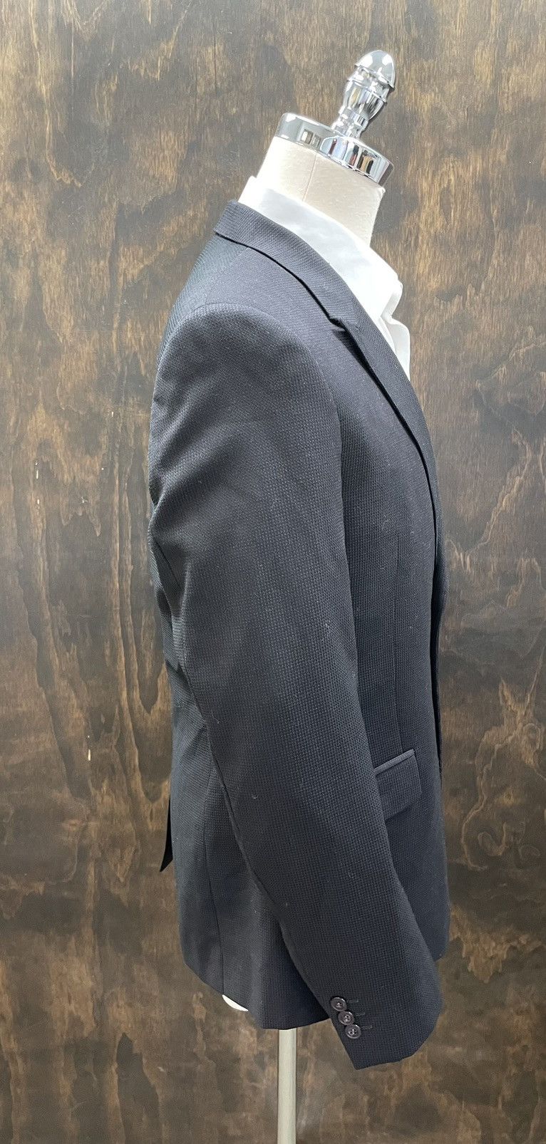 Versace Textured Peak Lapel 2-Button Suit Size 42R - 5 Thumbnail