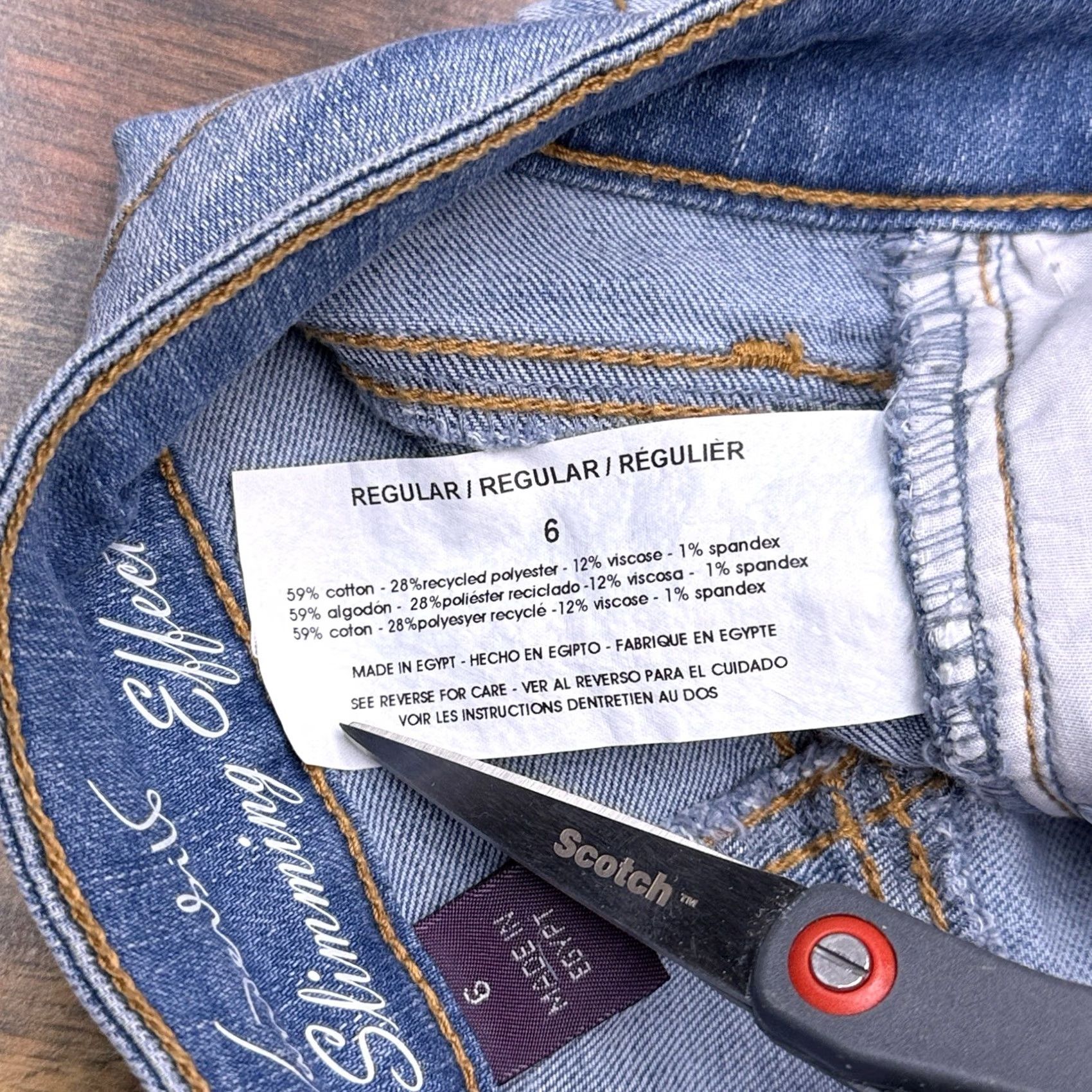 Gloria Vanderbilt Gloria Vanderbilt Kaia Skimmer Jeans Womens 6 Sanibel Mid Rise Stretch New Size 28" / US 6 / IT 42 - 6 Thumbnail