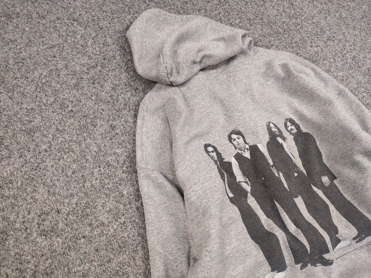 Band Tees Vintage The Beatles Band Logo Blank Gray Zip Hoodie Size US M / EU 48-50 / 2 - 7 Thumbnail