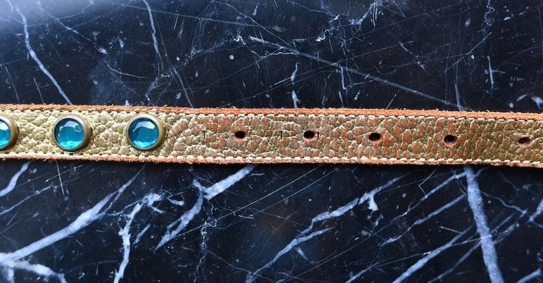 Number (N)ine Number (N)ineMiyashita Takahiro 07 Rivet Emerald Belt 2503- Size ONE SIZE - 6 Thumbnail