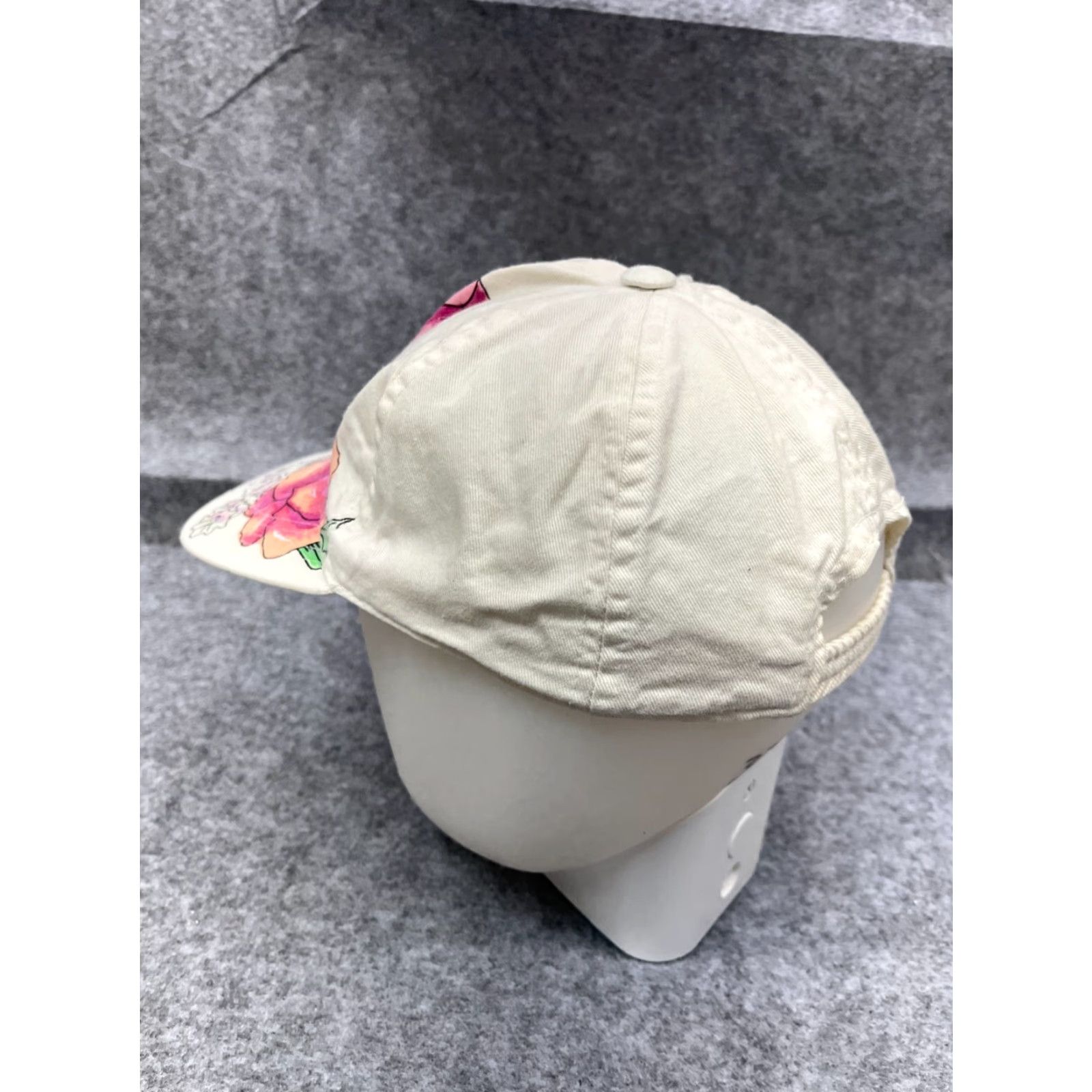 Pinko Hat Cap Fitted Womens One Size Pink White Floral 100% Cotton Elastic Back Size ONE SIZE - 5 Thumbnail