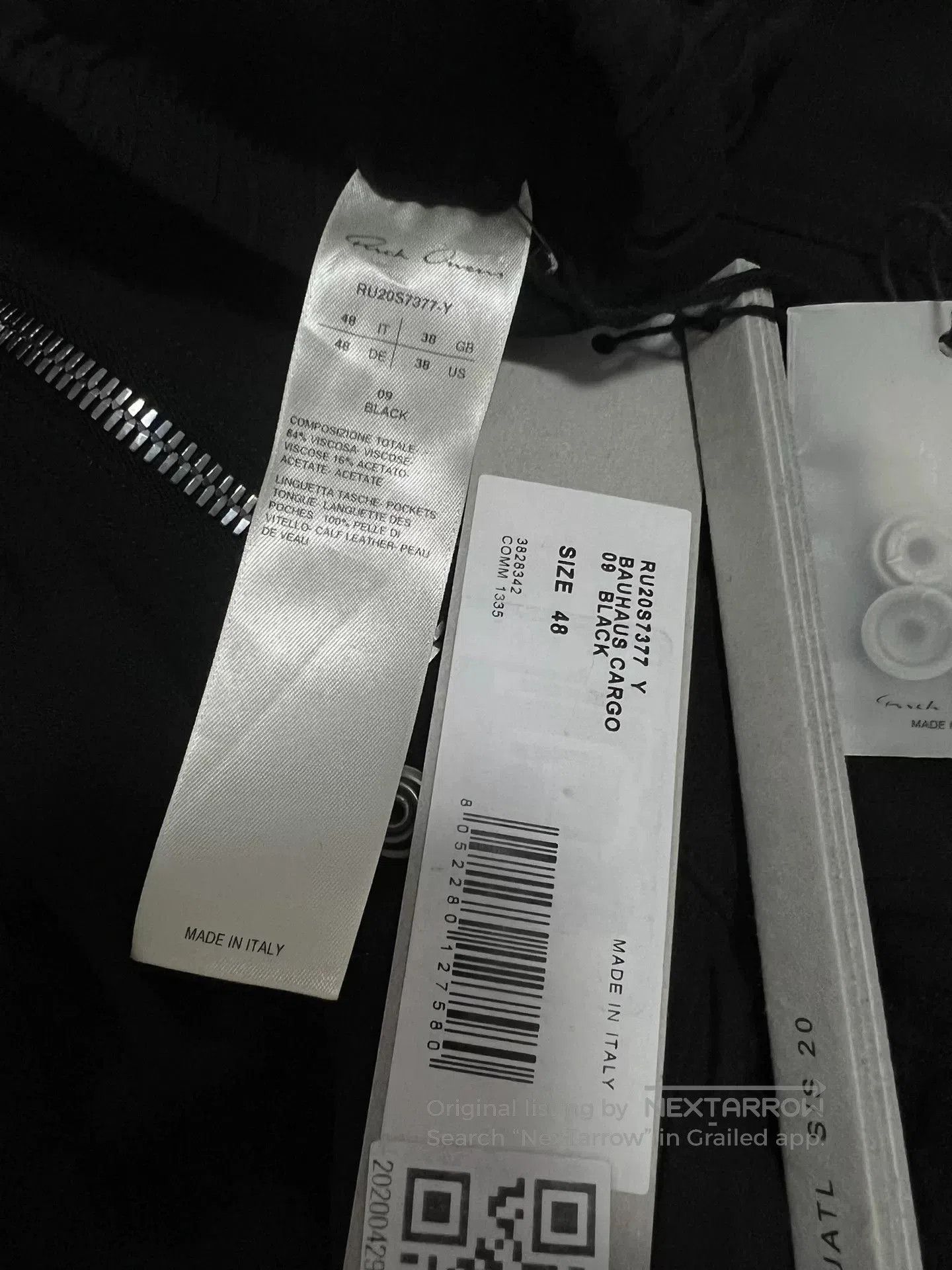 Rick Owens Rick Owens 5-Zipper Pants in Black. Size US 32 / EU 48 - 5 Thumbnail