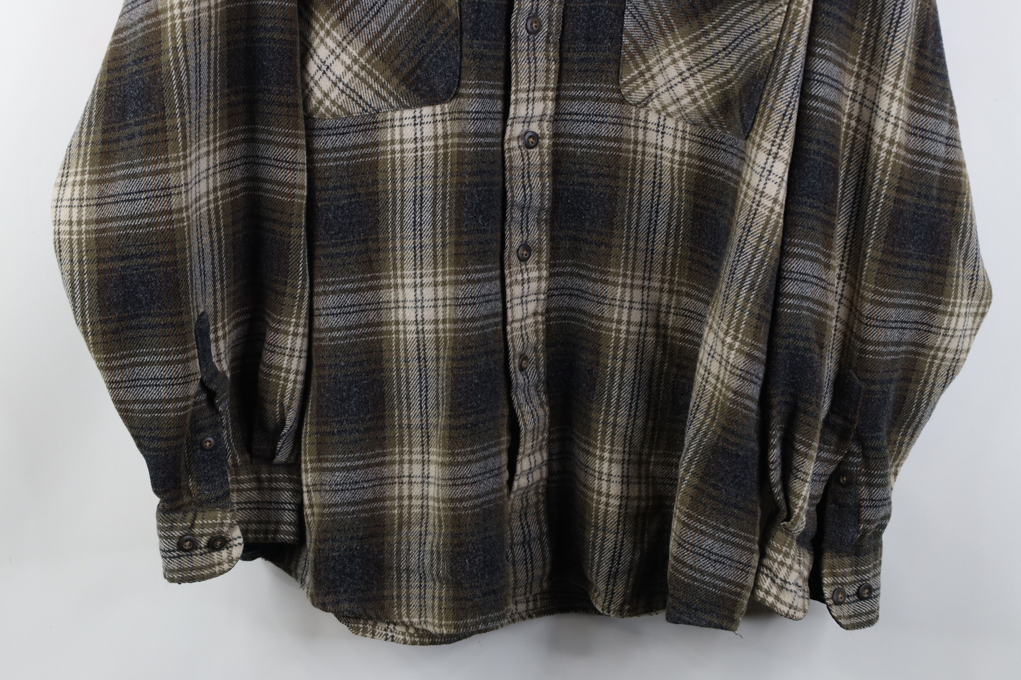 Vintage Vintage 90s Streetwear Button Shirt Plaid Earth Tone Size US XL / EU 56 / 4 - 3 Thumbnail
