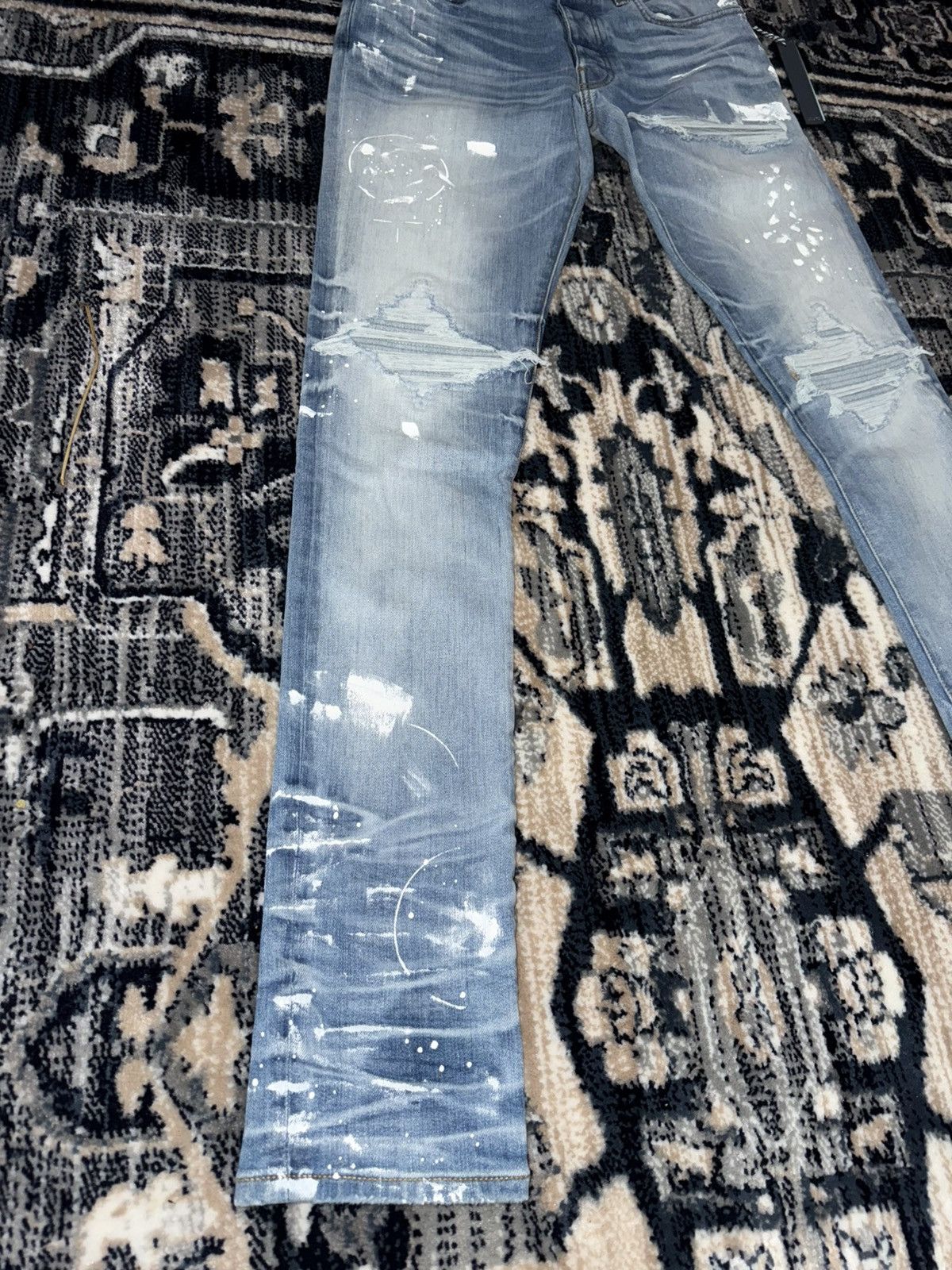 Amiri Mx1 paint splatter patch jeans Size US 32 / EU 48 - 7 Thumbnail