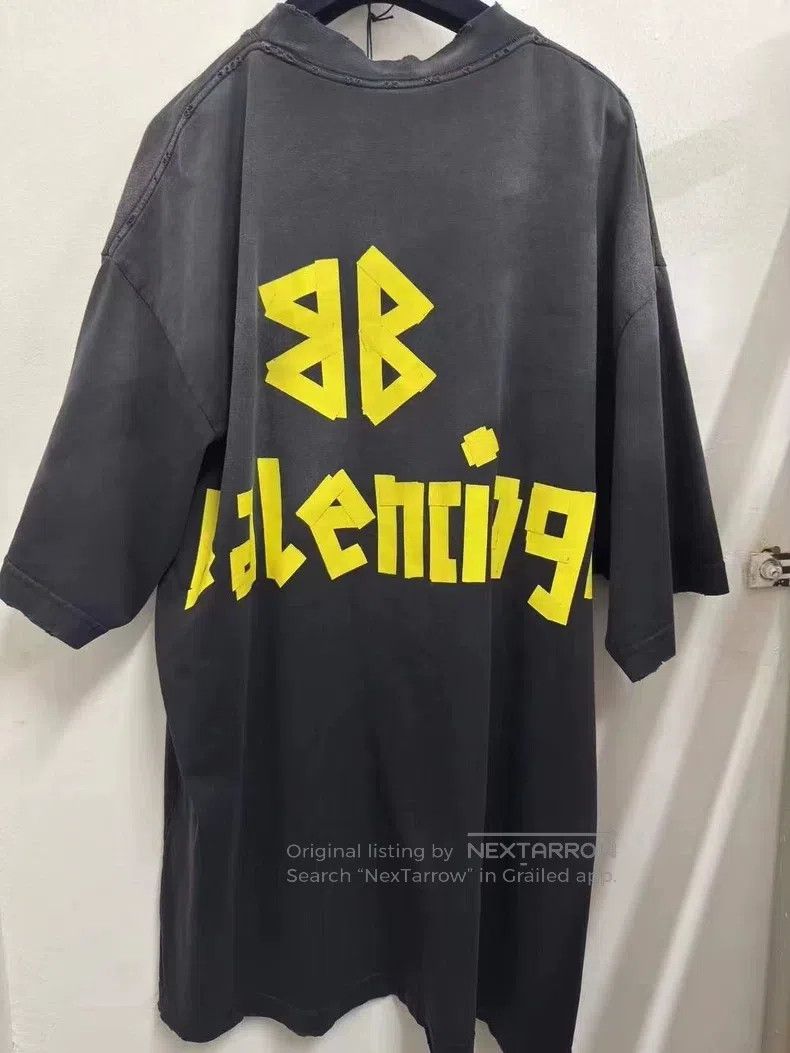 Balenciaga Balenciaga Masking Tape Short Sleeve Size US S / EU 44-46 / 1 - 2 Thumbnail