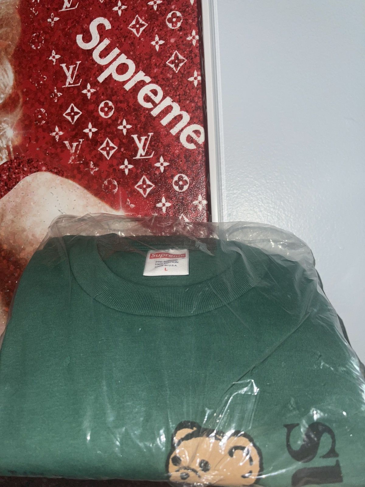 Supreme Supreme NOT SORRY TEE, light pine green, deadstock Size US L / EU 52-54 / 3 - 5 Thumbnail