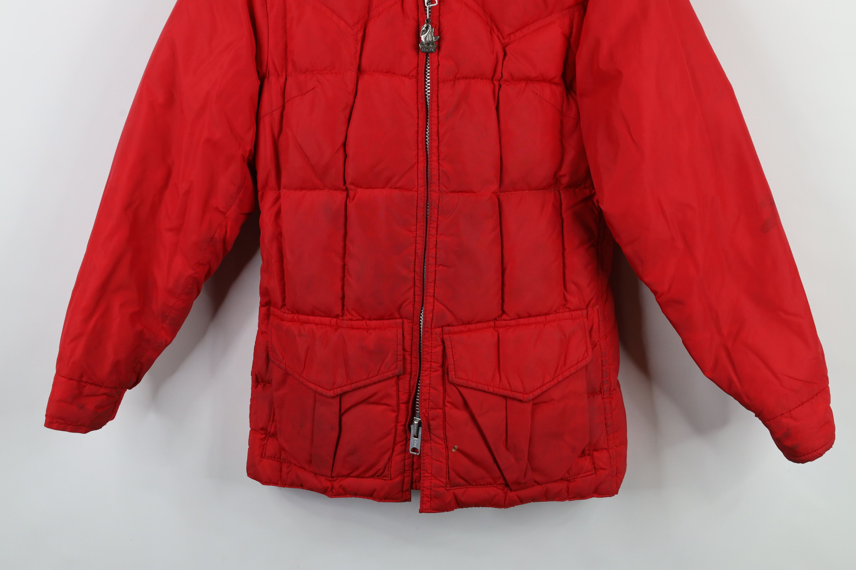 Vintage Vintage 70s Streetwear Duck Down Collared Puffer Jacket USA Size S / US 4 / IT 40 - 3 Thumbnail