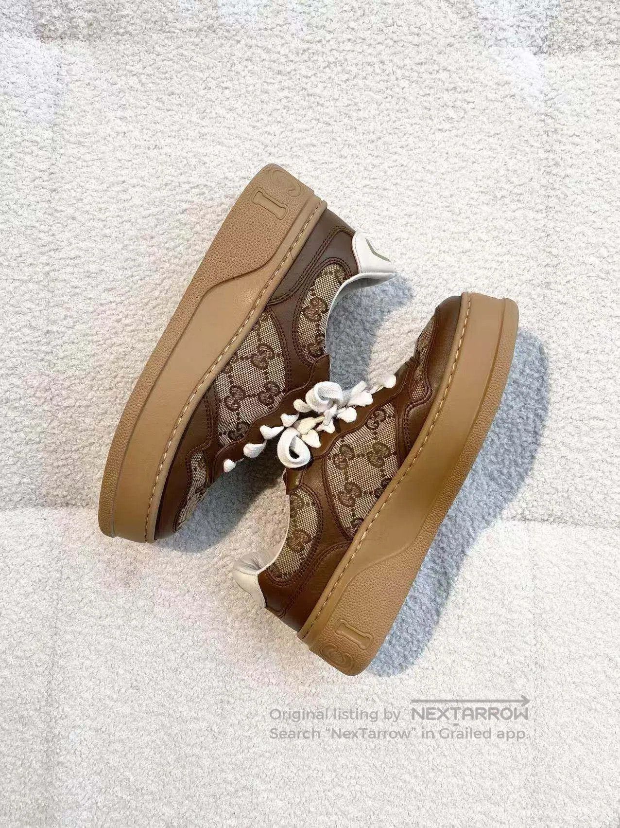 Gucci Guicci Old flower biscuit shoes| Size US 5 / IT 35 - 3 Thumbnail