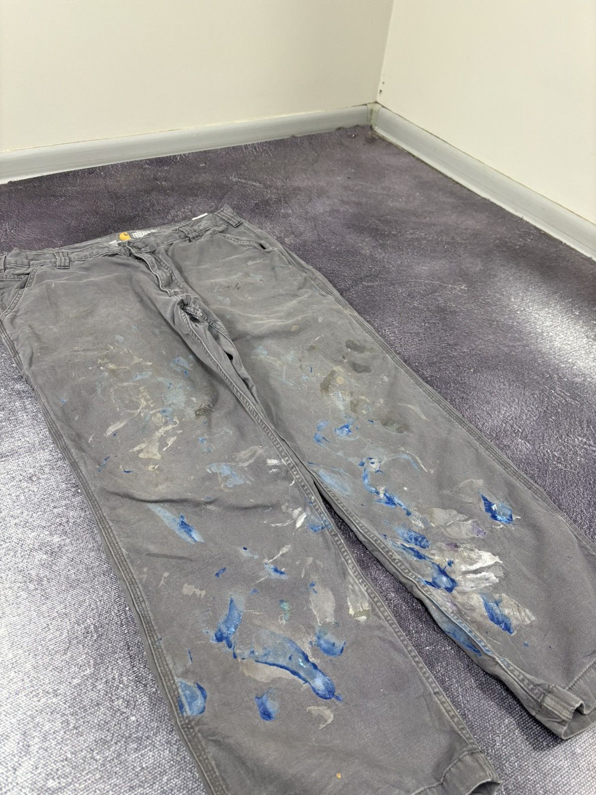 Carhartt Vintage Carhartt Painted Work USA Hype Baggy Pants Jeans Size US 38 / EU 54 - 12 Thumbnail