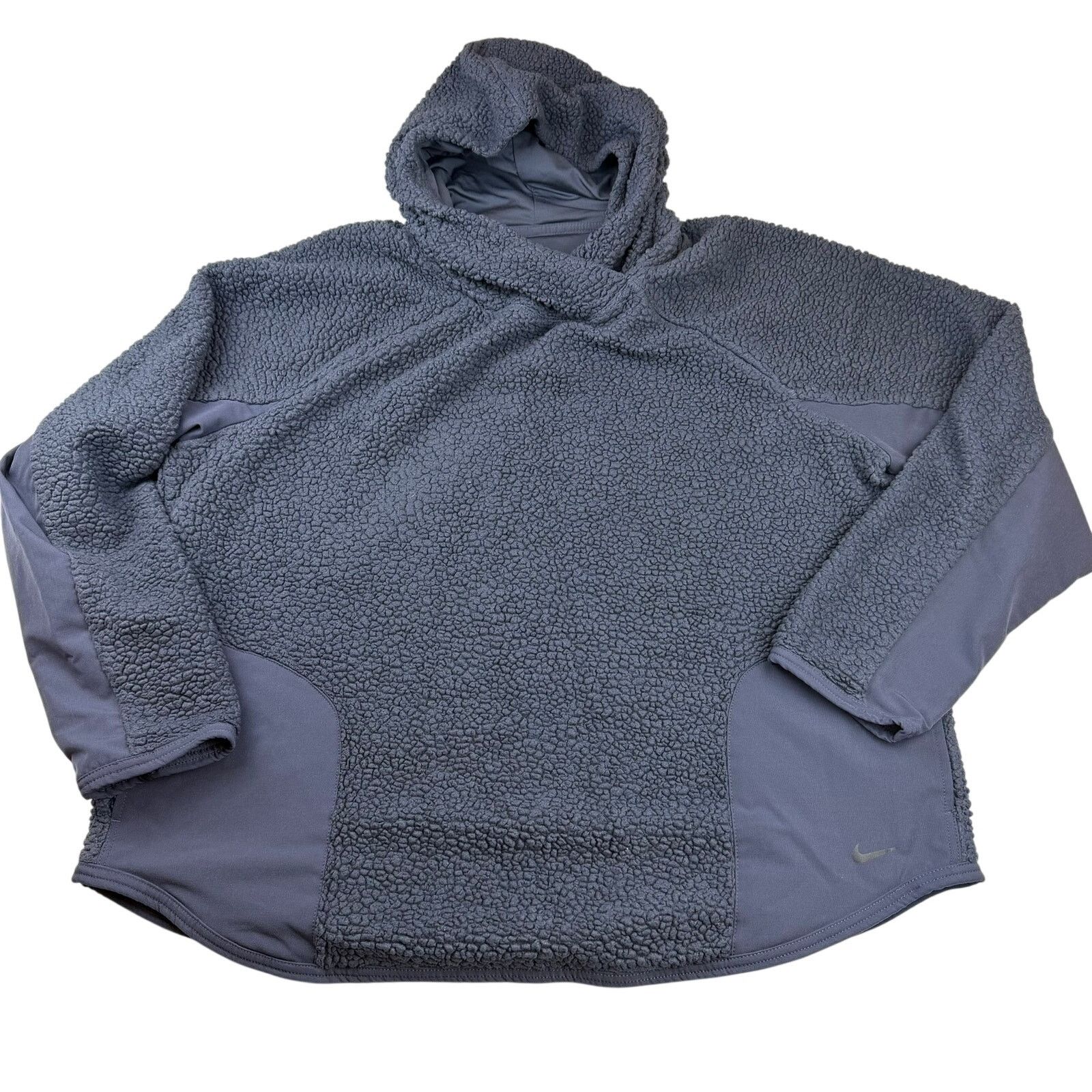 Nike Nike Sherpa Fleece Pullover Hoodie XL Blue Gray Size XL / US 12-14 / IT 48-50 - 1 Thumbnail