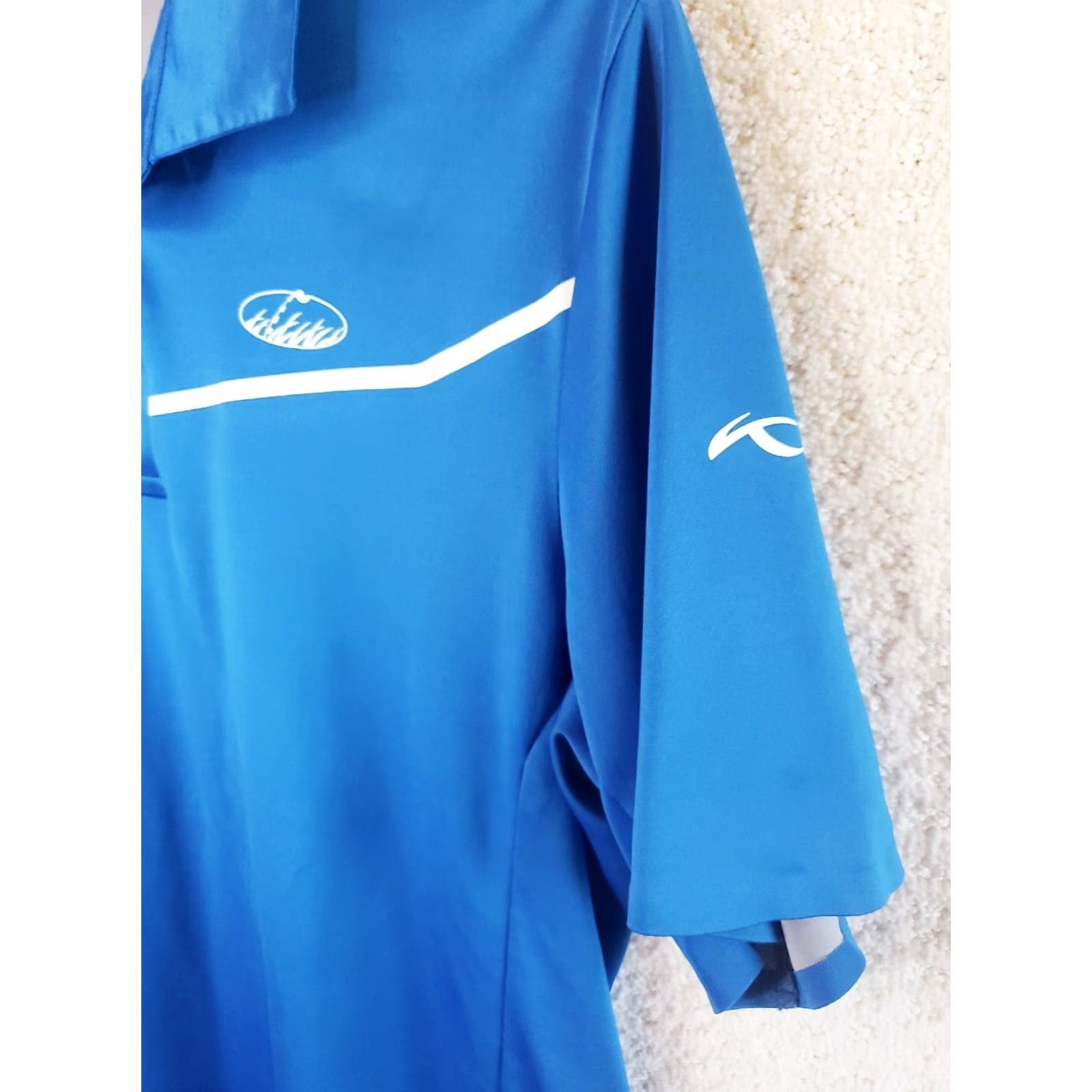 KJUS KJUS Polo Golf Shirt Short Sleeve UPF 50+ Blue Men's M Polo Embroidered Solid Casual Activewear Travel Shirt Size US M / EU 48-50 / 2 - 6 Thumbnail