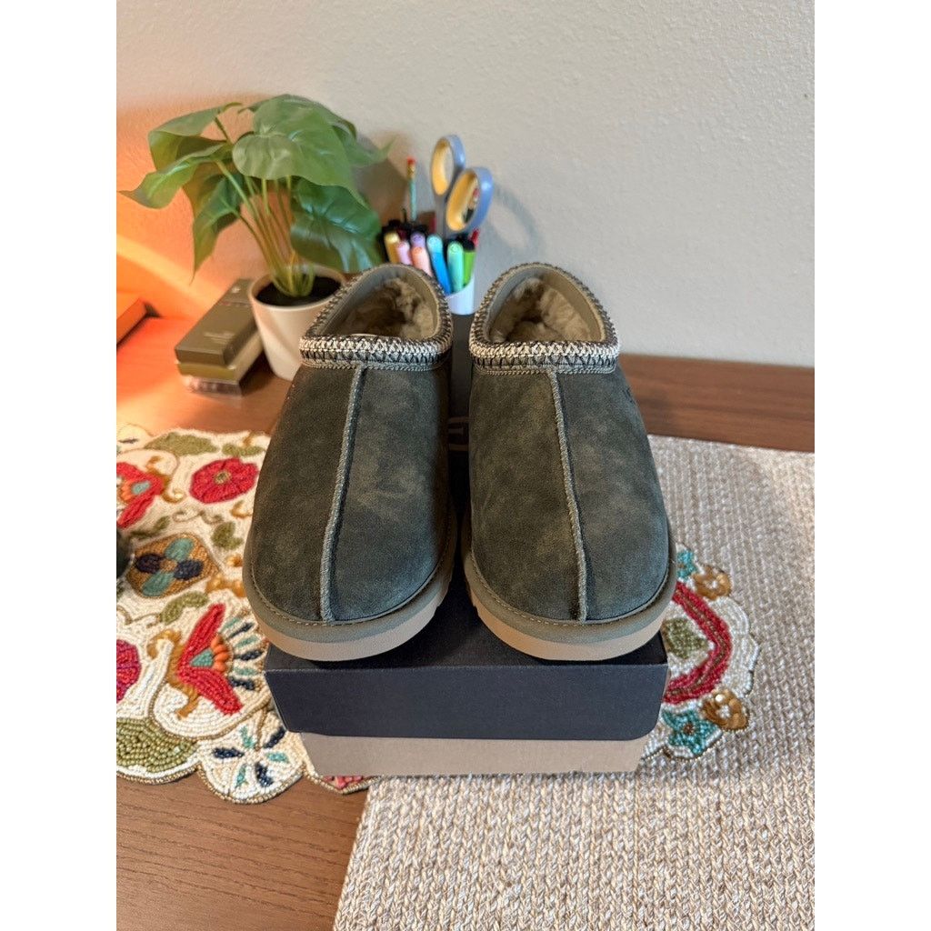 Ugg UGG Tasman Baxter Slipper Clog Burnt Olive Green Slip On Size US 8 / EU 41 - 3 Thumbnail