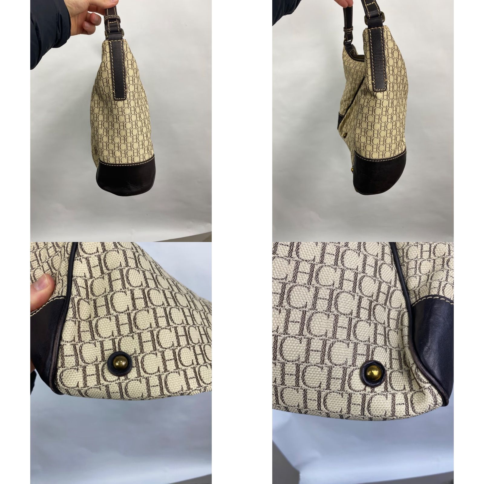 Carolina Herrera VINTAGE Carolina Herrera Bag 90s Beige OS Womens Size ONE SIZE - 9 Thumbnail