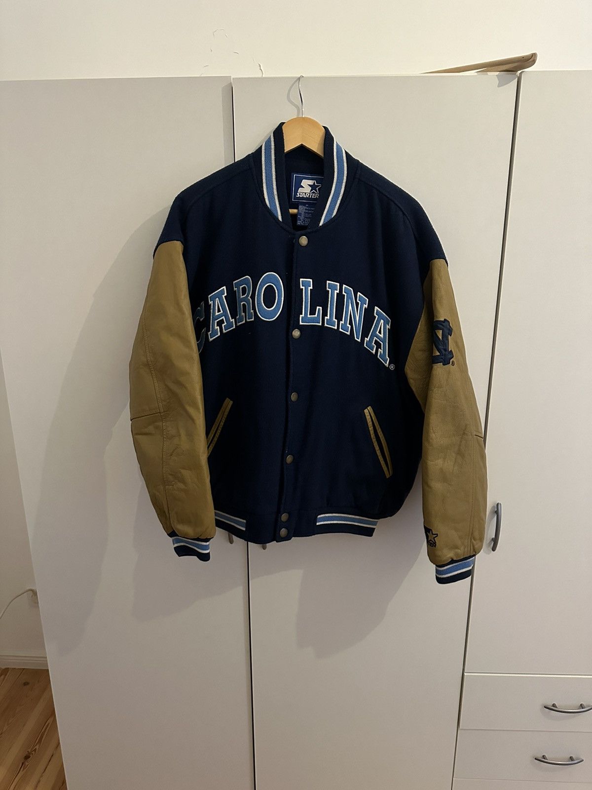 Starter Starter Jacke North Carolina Size M Lederjacke Jacket Size US M / EU 48-50 / 2 - 1 Thumbnail