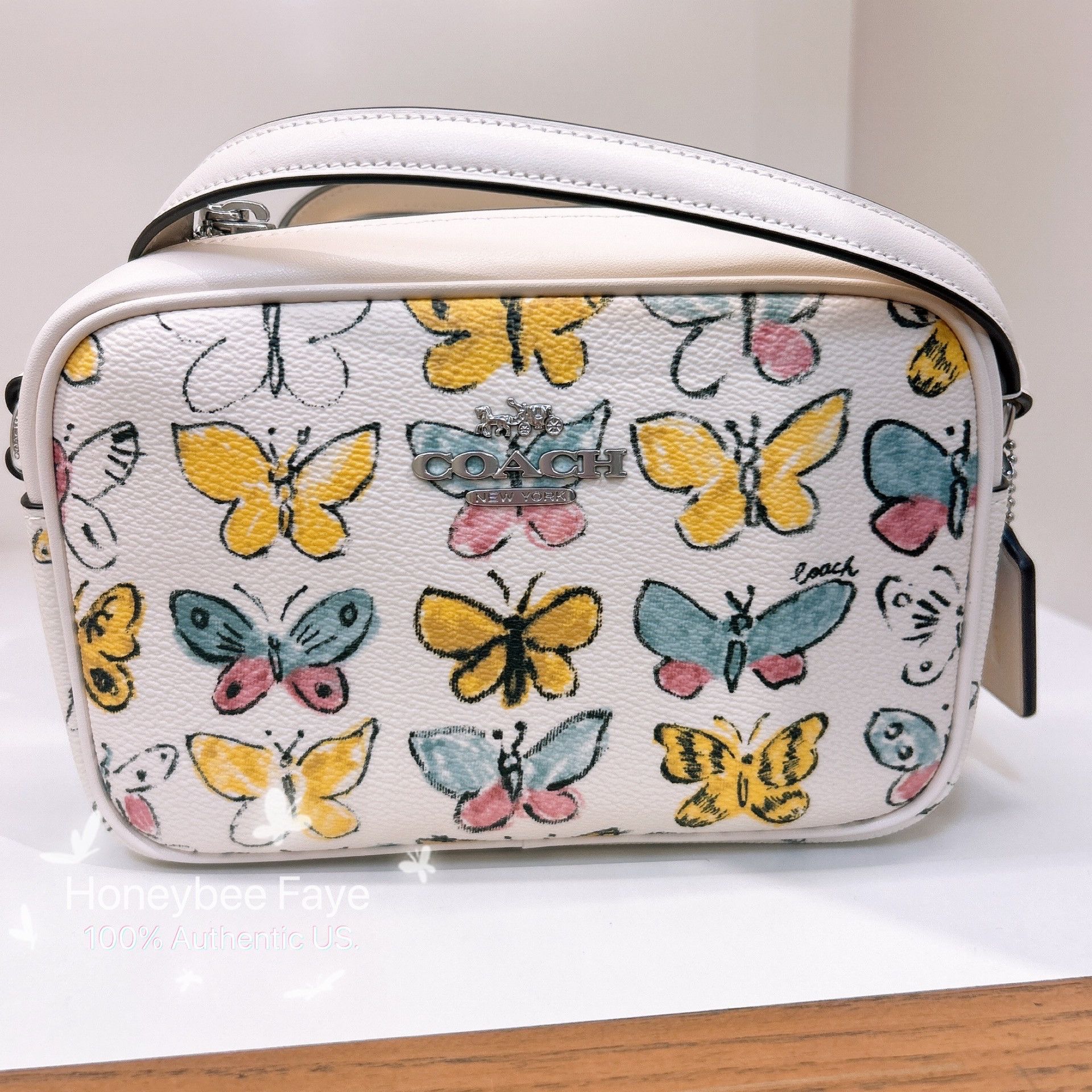 Coach Mini Jamie Camera Bag With Butterfly Print CAQ36 Size ONE SIZE - 1 Thumbnail