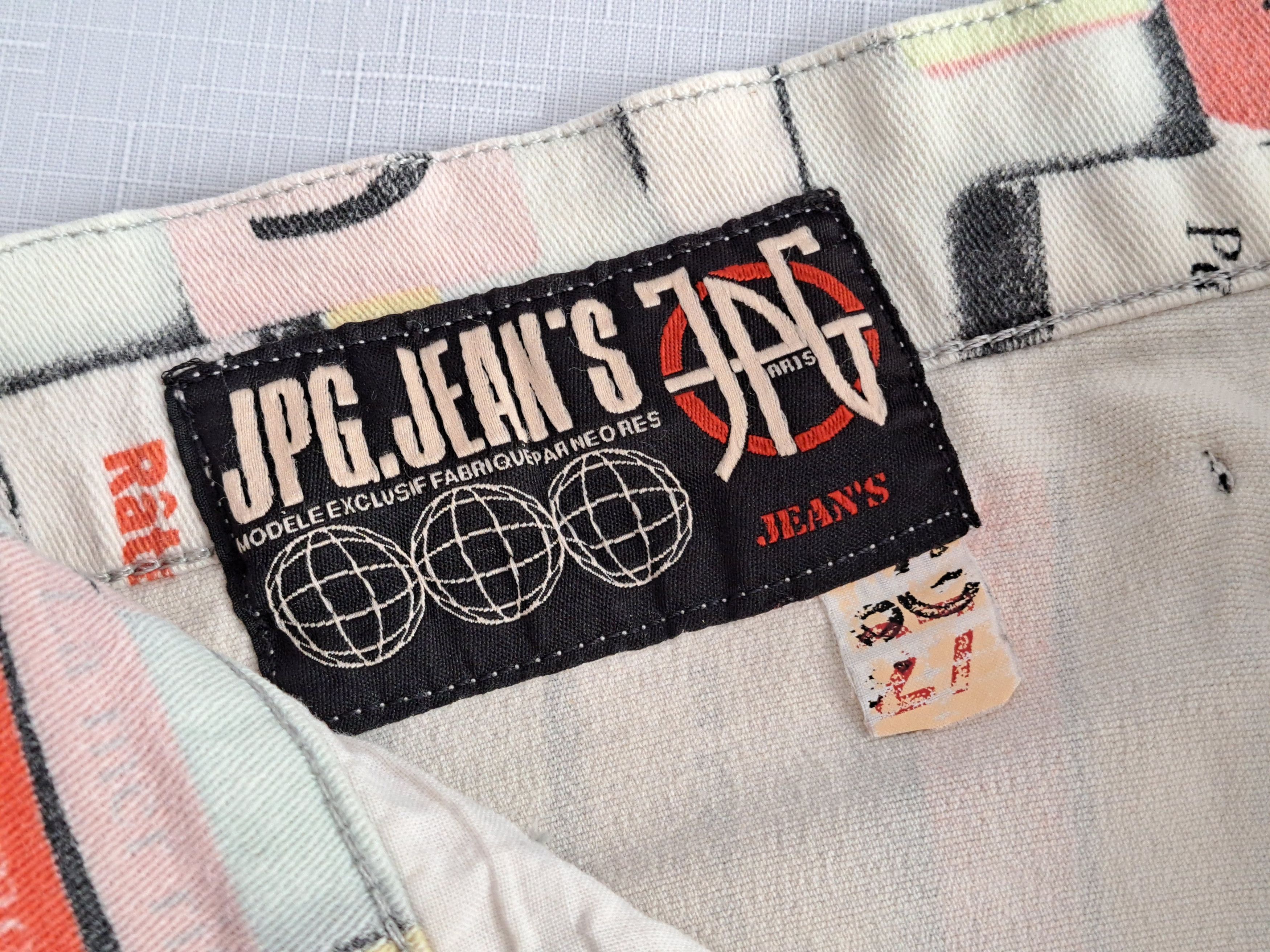 Jean Paul Gaultier × Vintage Vtg Jean Paul Gaultier playful books print jeans. Size 28" / US 6 / IT 42 - 6 Thumbnail