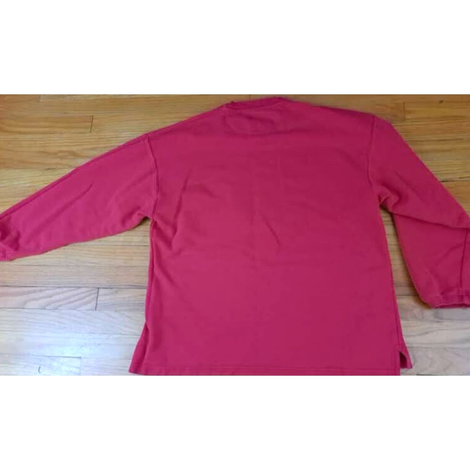 Eddie Bauer VINTAGE Eddie Bauer Sweatshirt Outdoor Red Large Ebtek Cotton Pullover Men L Long 29in 24in pit to pit Size US L / EU 52-54 / 3 - 5 Thumbnail