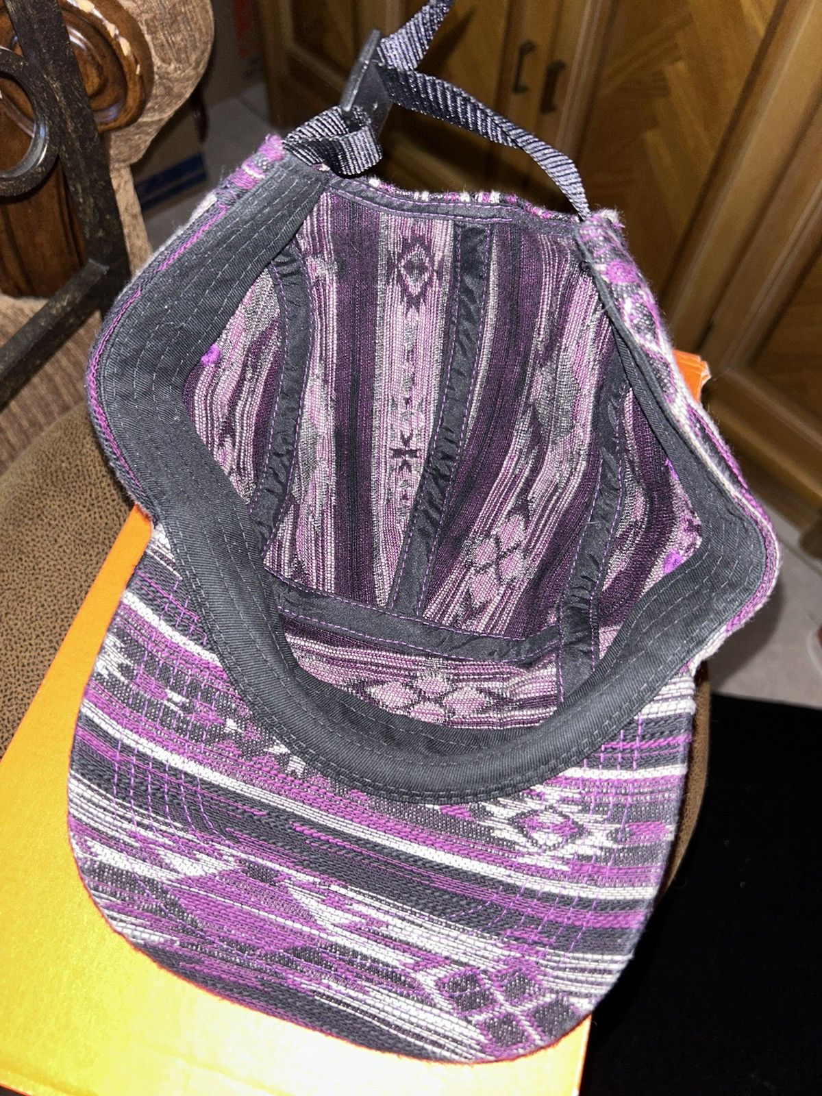 Supreme Supreme Woven Pattern Camp Cap Purple FW22 NEW Size ONE SIZE - 4 Thumbnail