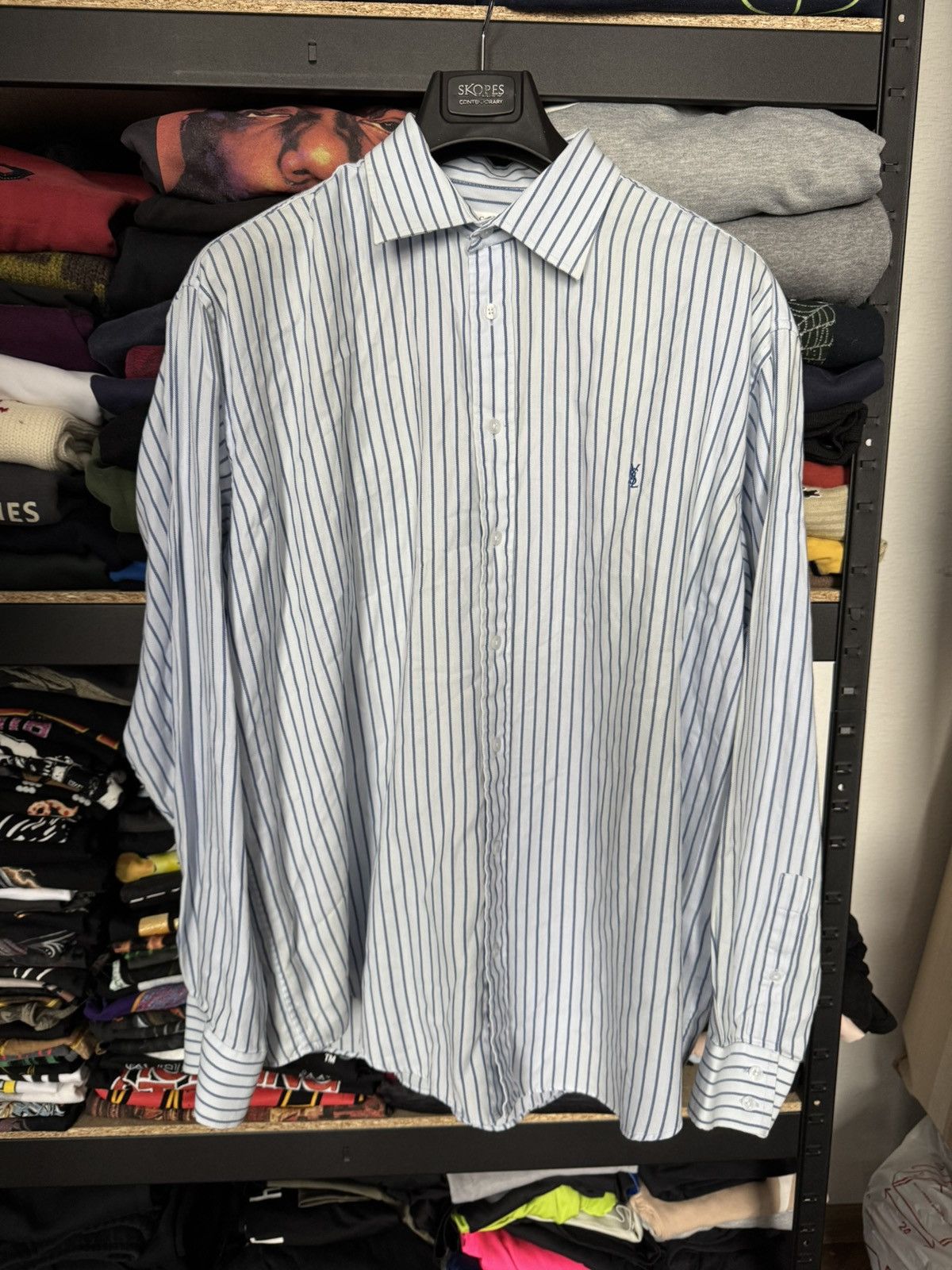 Vintage × Yves Saint Laurent Vintage YSL Yves Saint Laurent rare shirt Size US XL / EU 56 / 4 - 1 Thumbnail