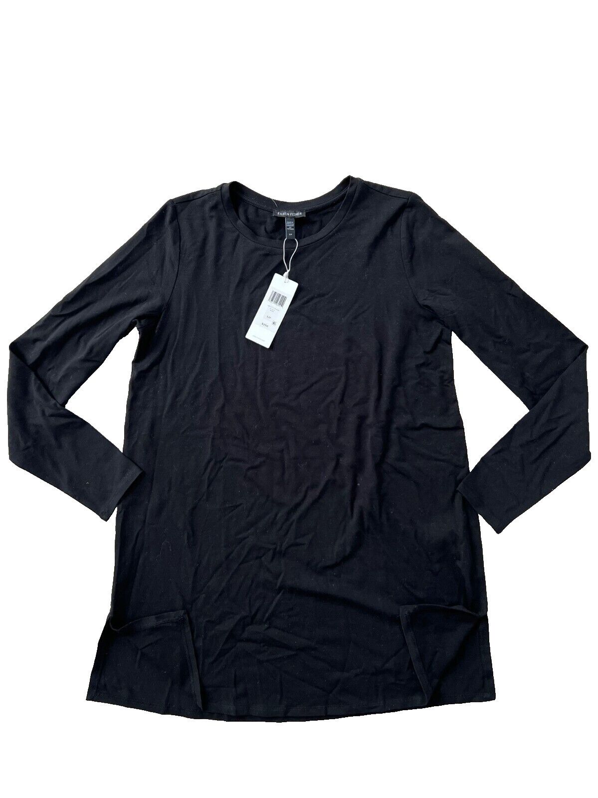 Eileen Fisher Eileen Fisher Crewneck Tunic Tee Black ( S ) Size S / US 4 / IT 40 - 4 Thumbnail