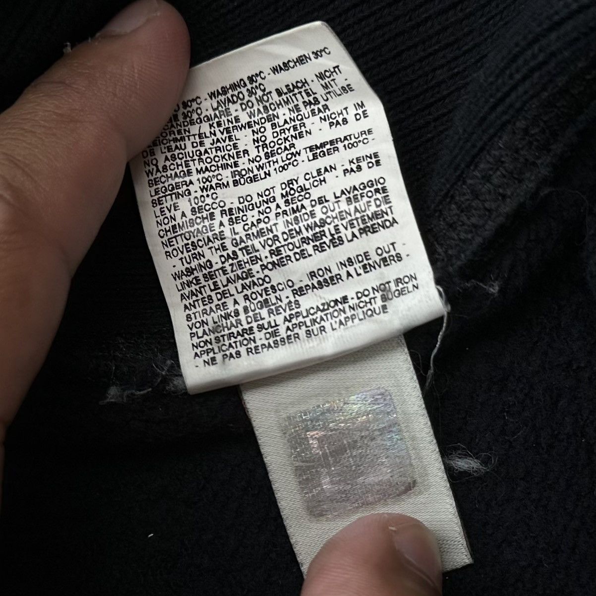 HYDROGEN VINTAGE HYDROGEN JEANS ZIPPER SWEATER RIPPED DESIGN Size US M / EU 48-50 / 2 - 17 Thumbnail