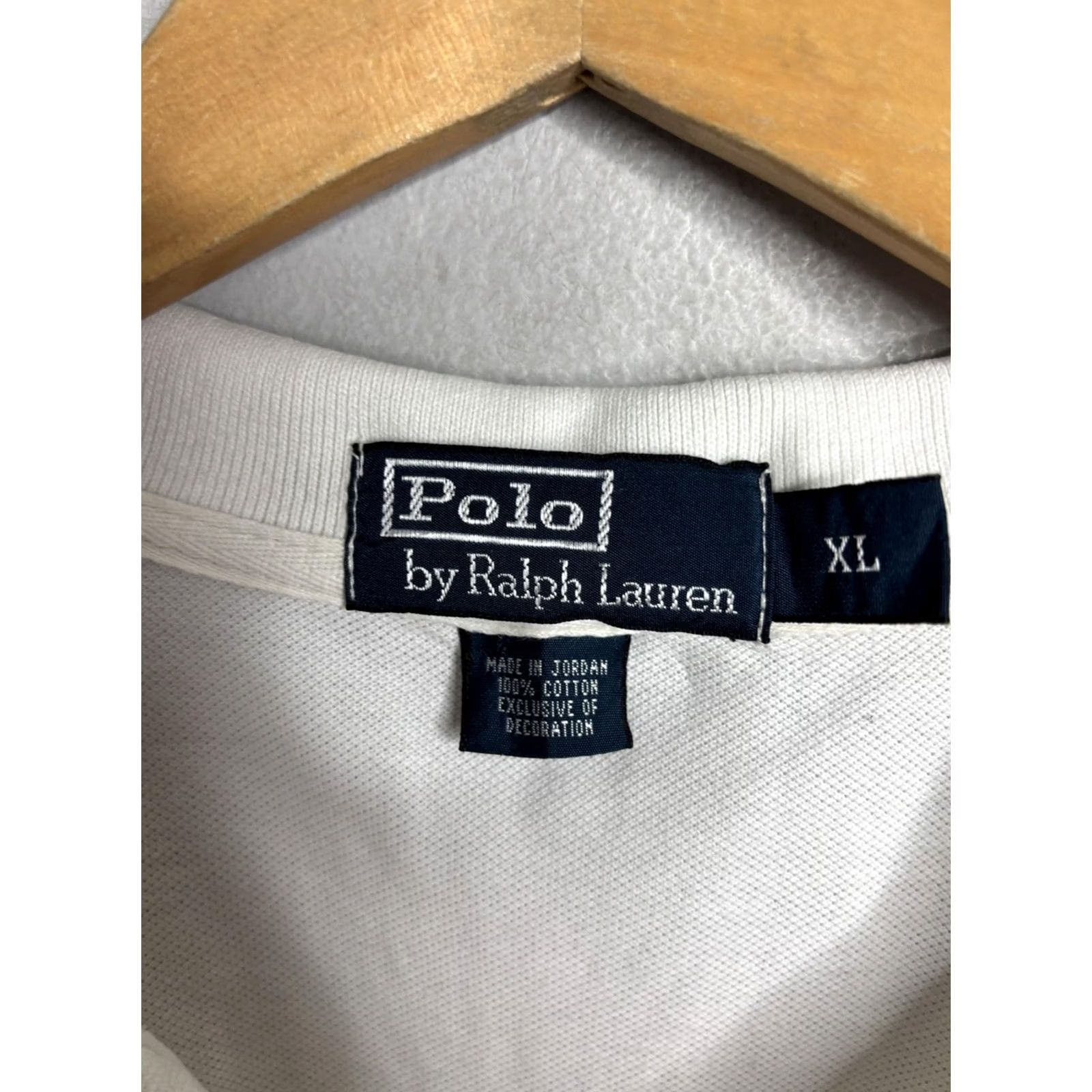 Polo Ralph Lauren Polo Ralph Lauren Polo Shirt Mens XL White Crest Logo 100% Cotton Casual Shirt Mens XL White Crest Logo Polo Ralph Lauren Size US XL / EU 56 / 4 - 4 Thumbnail