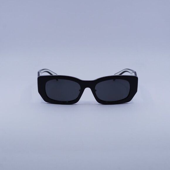 Prada Prada PRB05SF 09Q08Z Sunglasses Black Rectangle Frame Size ONE SIZE - 2 Thumbnail