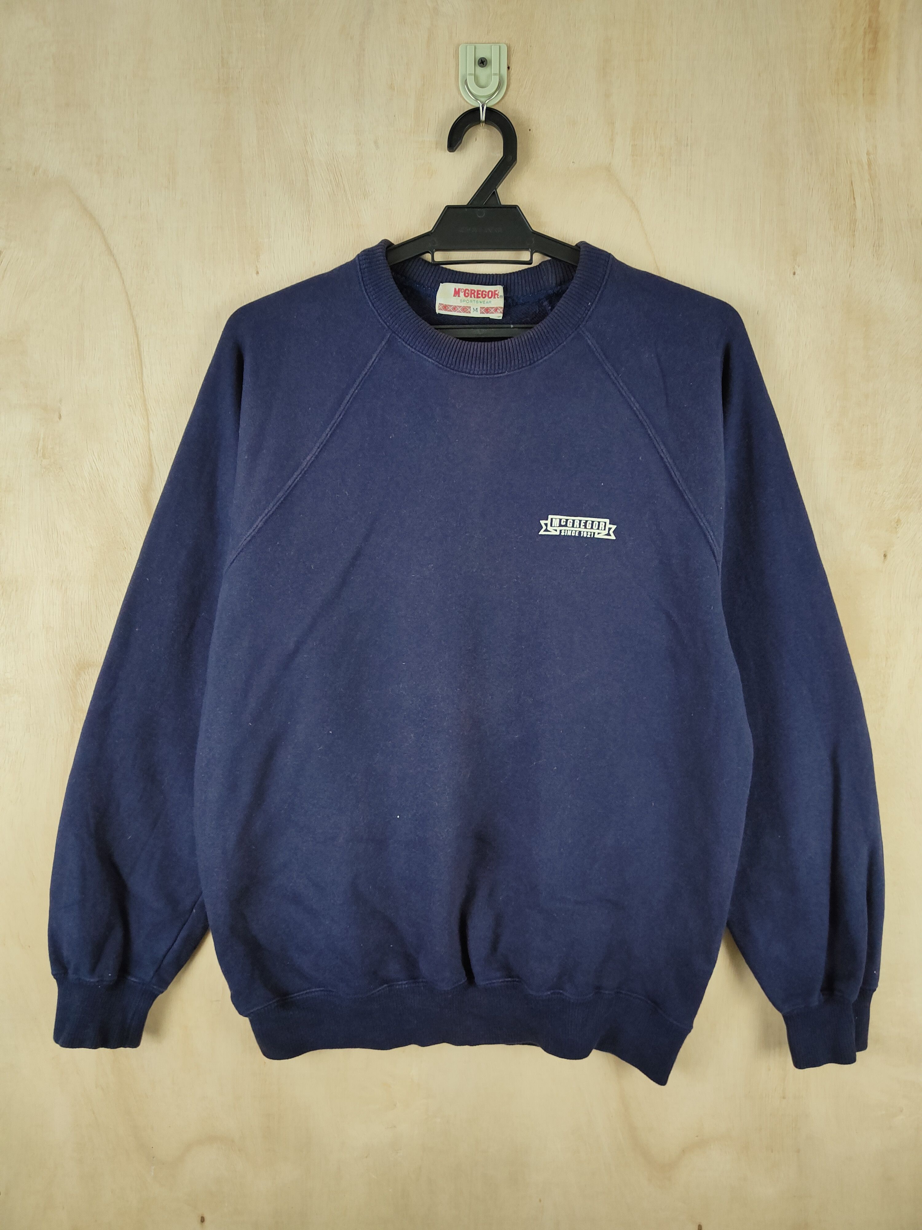 Japanese Brand × McGregor × Vintage McGregor Dark Blue Sweatshirts #S2638 Size US M / EU 48-50 / 2 - 1 Thumbnail