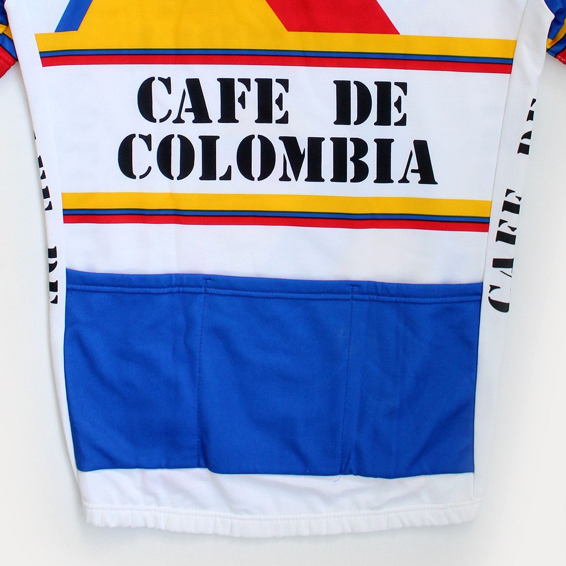 Vintage 1986 PILAS VARTA Cafe De Colombia cycling jersey bike tshirt Size L / US 10 / IT 46 - 8 Thumbnail
