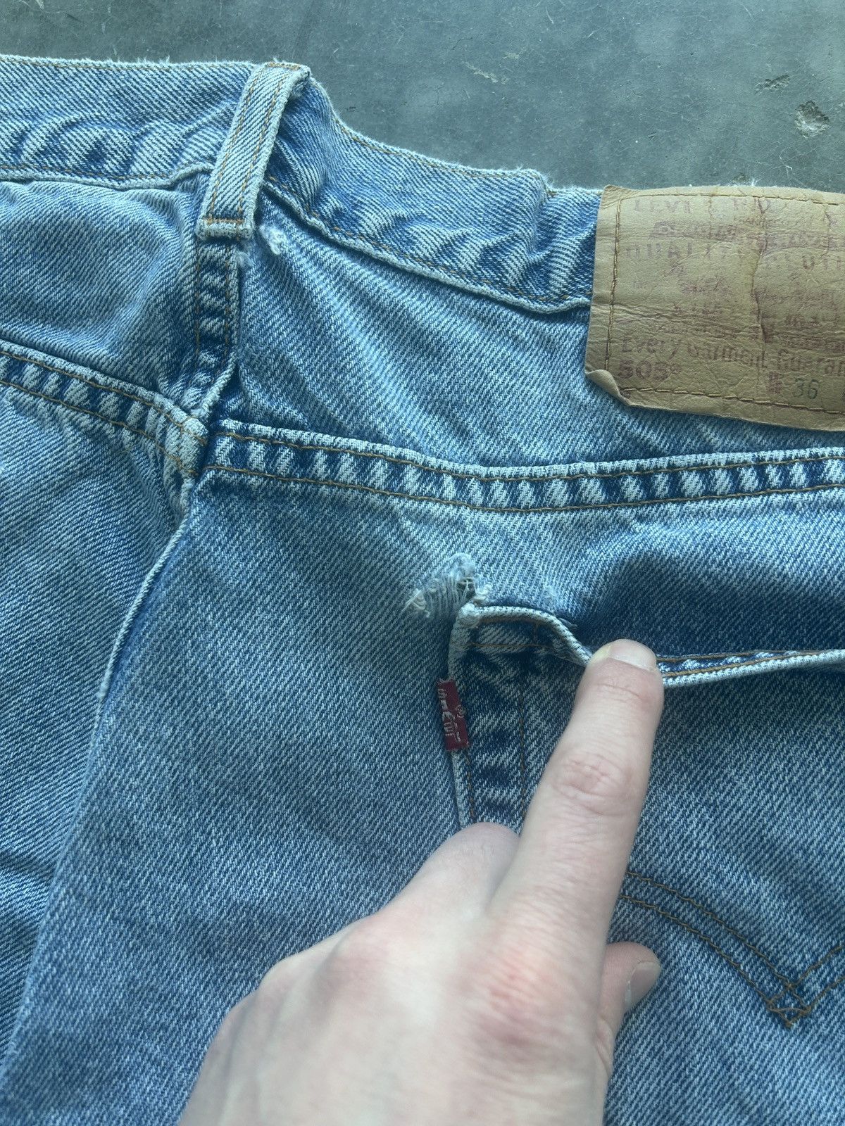 Levi's × Vintage Vintage Y2K Levi’s 505 Jean Shorts Size US 36 / EU 52 - 10 Thumbnail