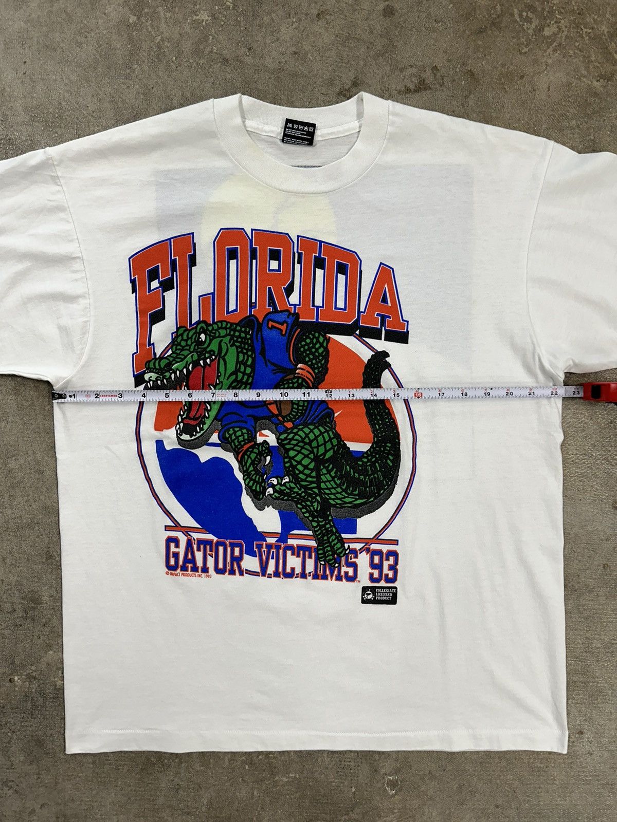 Fruit Of The Loom Vintage 90s FOTL Florida Gators Victims 93 Collegiate Shirt Size US XL / EU 56 / 4 - 12 Thumbnail