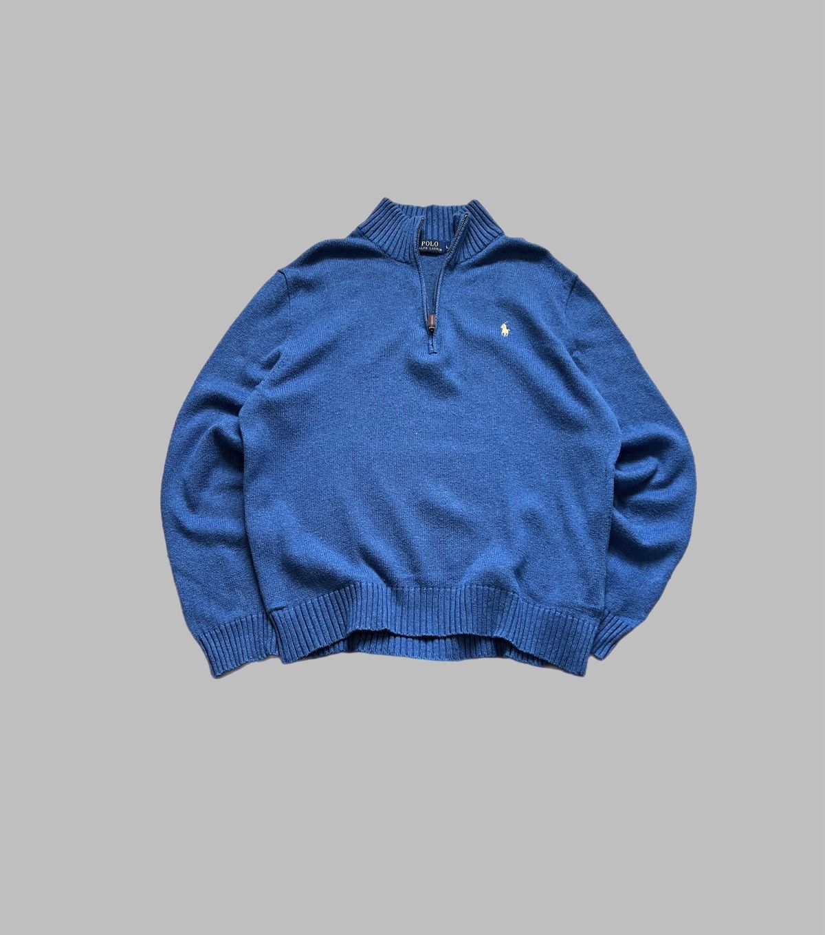 Polo Ralph Lauren × Vintage Vintage Polo Ralph Lauren Sweater 1/3 Zip 90s Y2K Streetwear Size US L / EU 52-54 / 3 - 1 Thumbnail