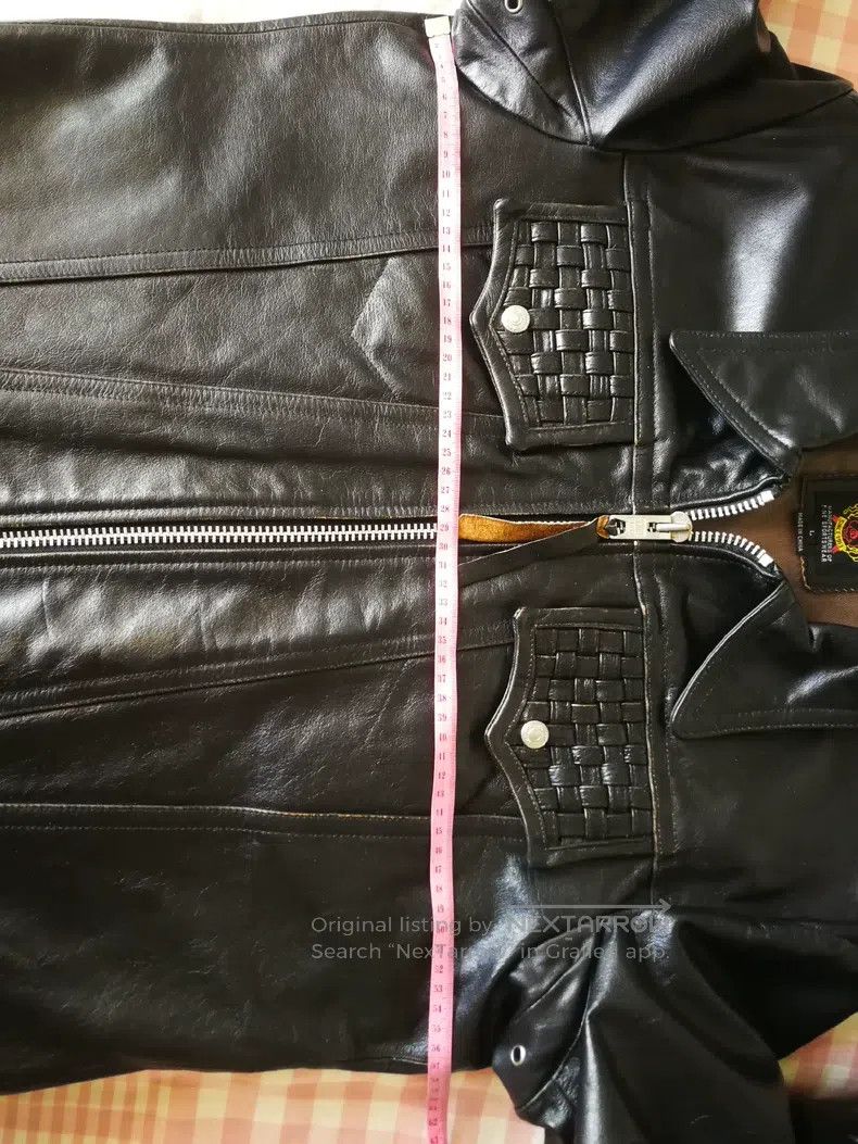 Other Vintage leather coat, tea core cowhide Size US L / EU 52-54 / 3 - 6 Thumbnail